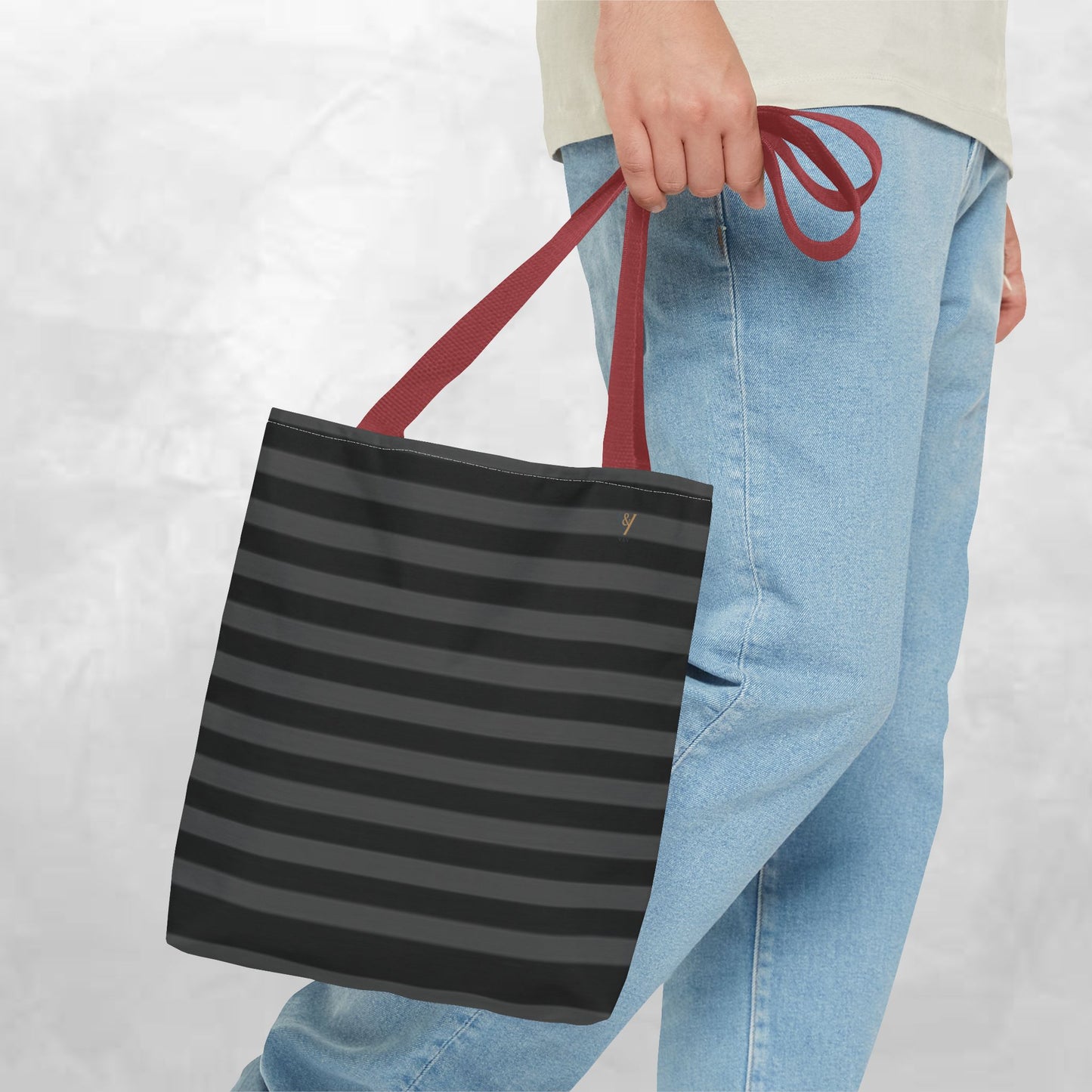 Chic Striped Tote Bag, Fashionable Handbag, Everyday Essentials, Eco-Friendly Shopping Bag, Travel Companion, Gift for Her