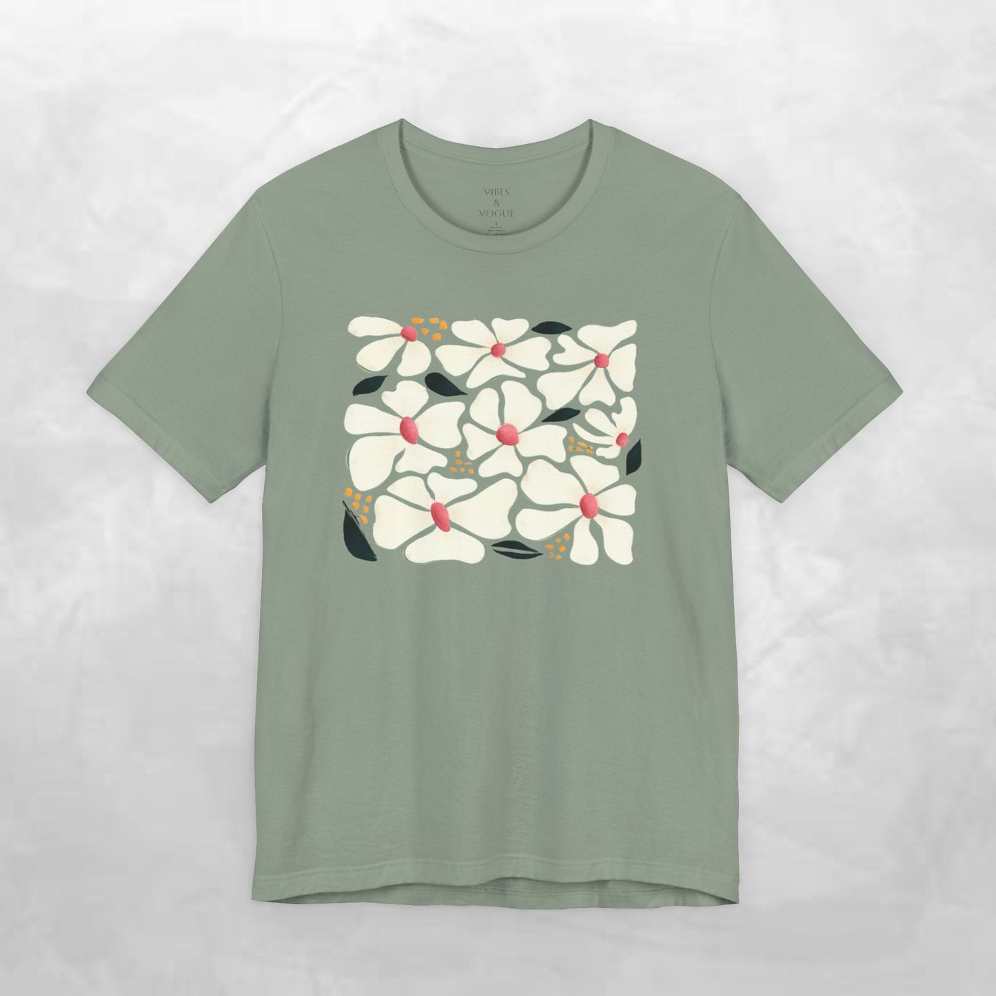 Vibrant Floral Unisex Tee, Casual Summer Shirt, Gift for Flower Lovers, Beachwear, Relaxed Fit, Everyday Comfort