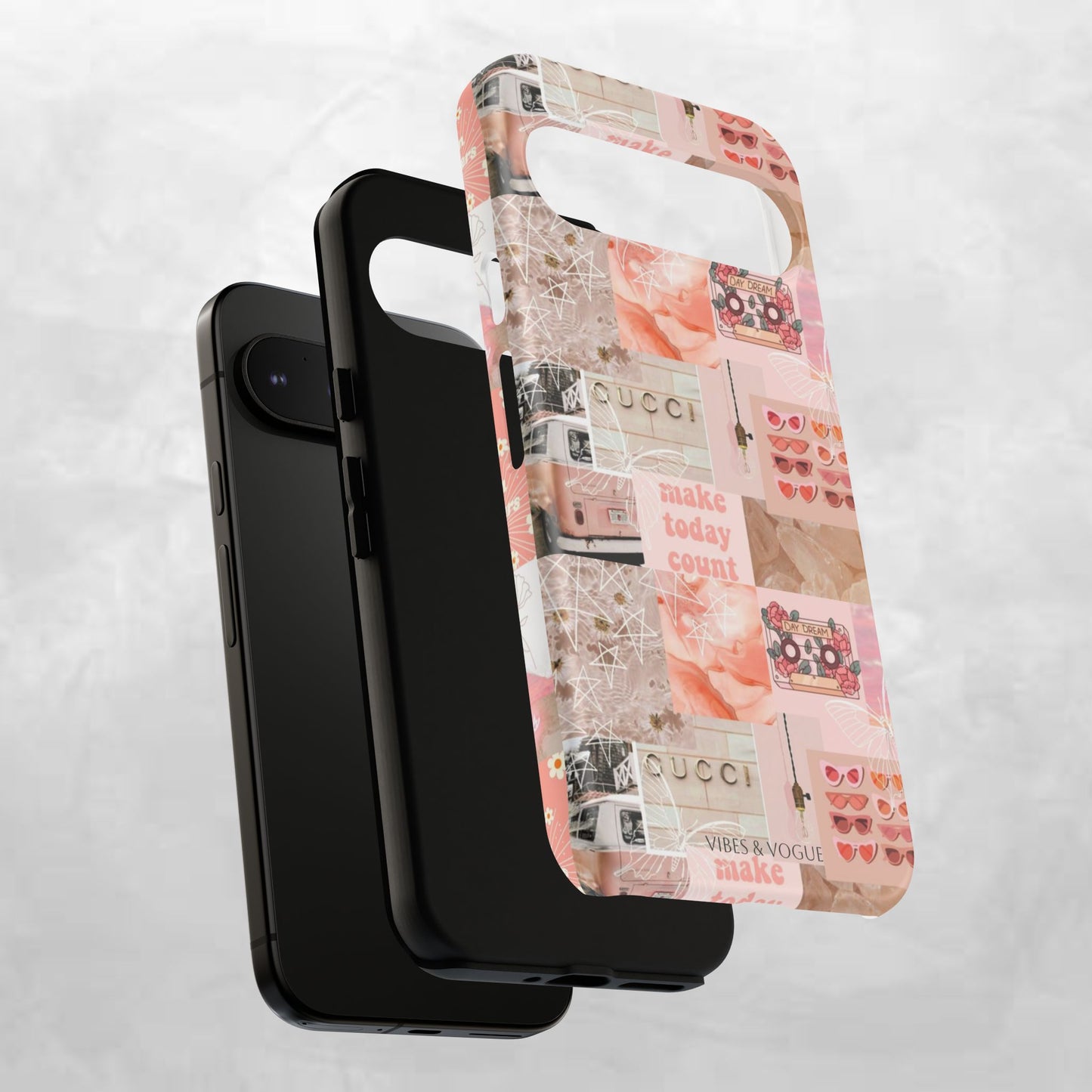 Stylish Phone Case for Trendsetters, Customizable Smartphone Cover, Vibes & Vogue Design, Floral Aesthetic Gift, Unique Tech Accessory