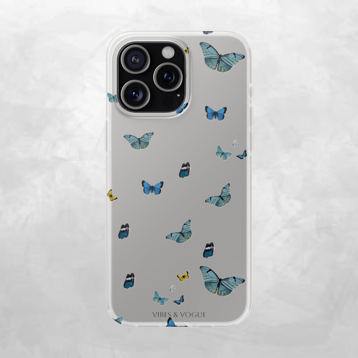 Butterfly Vibes Phone Case, Flexible Phone Cover, Elegant Phone Accessory, Gift for Nature Lovers, Spring Decor, Eco-Friendly Case
