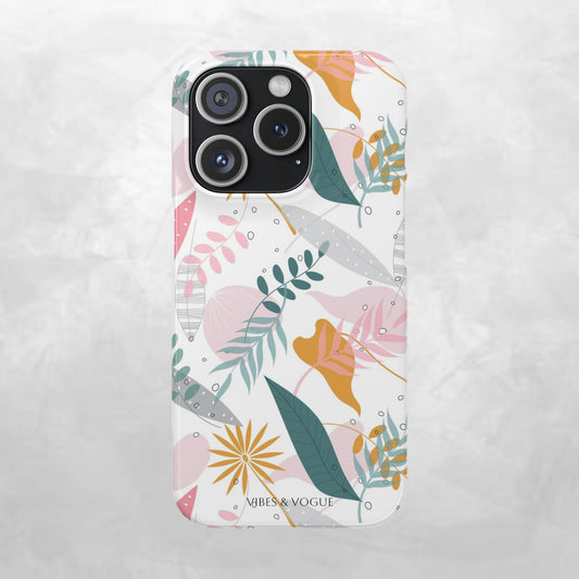 Floral Snap Case - Stylish Phone Protector with Botanical Design