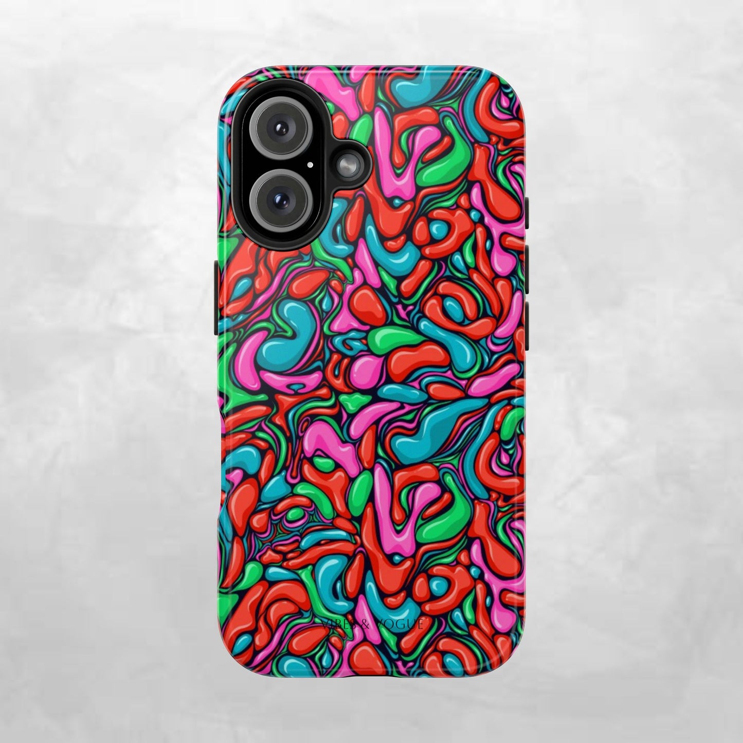Vibrant Tough Phone Cases - Colorful Abstract Designs for Teens & Adults, Perfect Gift for Birthdays, Holidays, & Everyday Use
