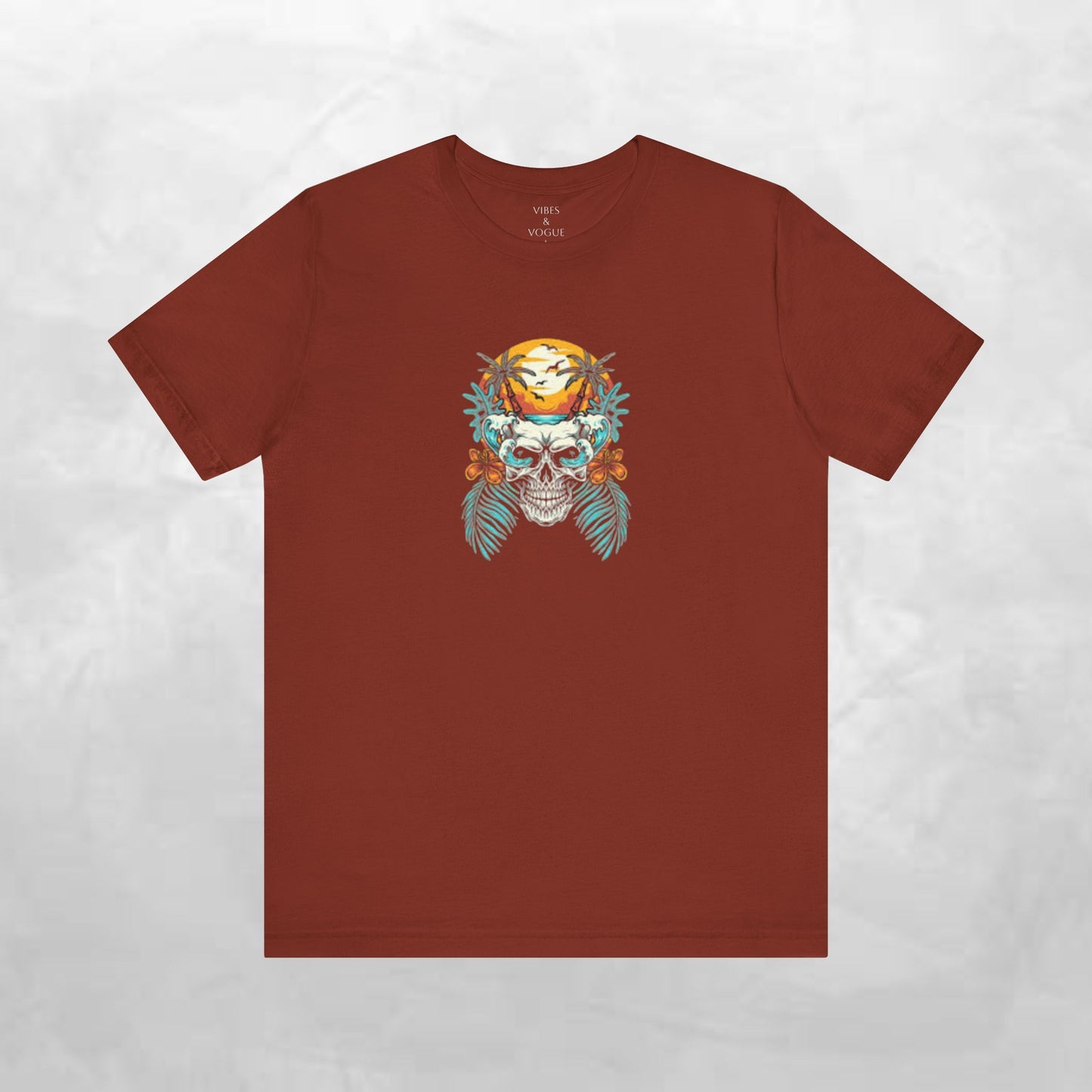 Vibes Tee - Unisex Jersey Short Sleeve T-Shirt with Skull Design