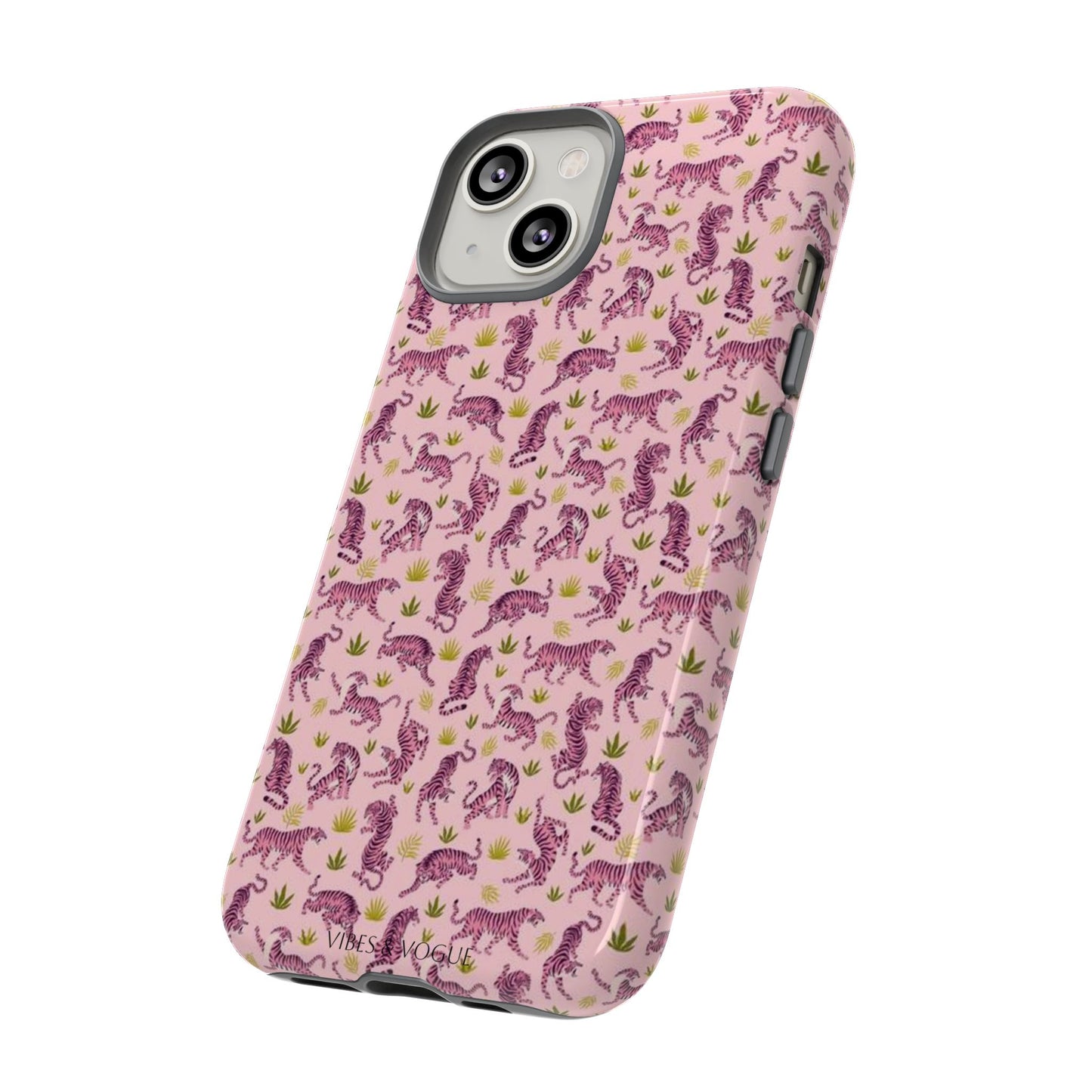 Pink Tiger Pattern Phone Case - Tough Cases