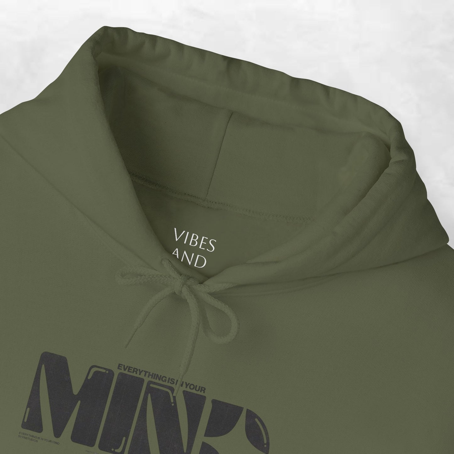 Mind Logo Hoodie — Minimalist Black Typography Pullover