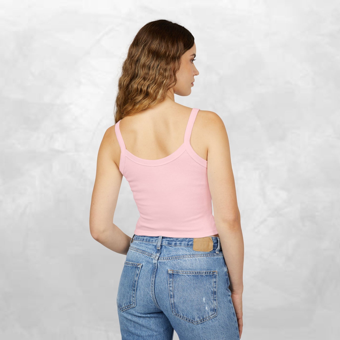 Tropical Waves Spaghetti Strap Tank Top - Beach Vibes Summer Apparel