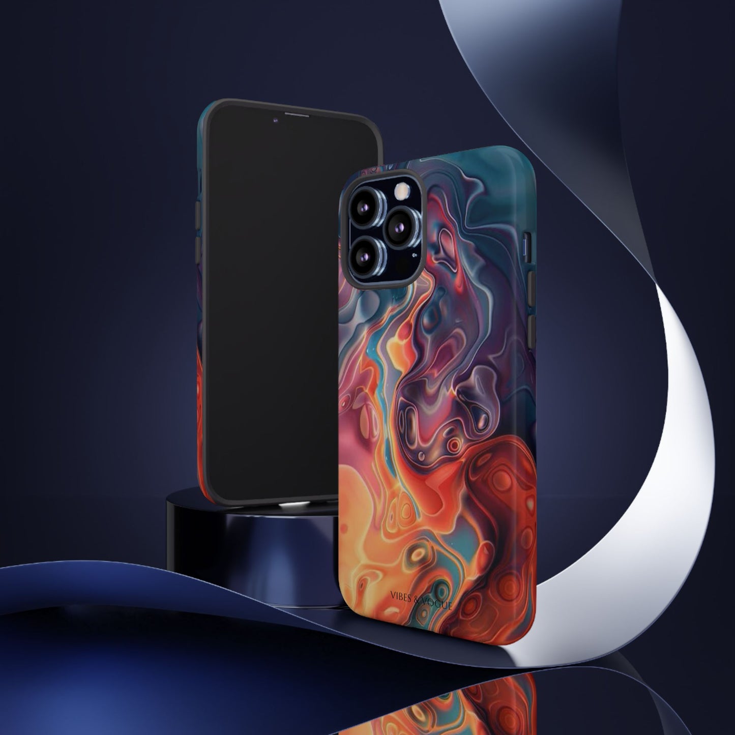 Colorful Phone Case, Abstract Print Cover, Tough Cases for Protection, Gift for Her, Modern Design, Trendy Mobile Accessory