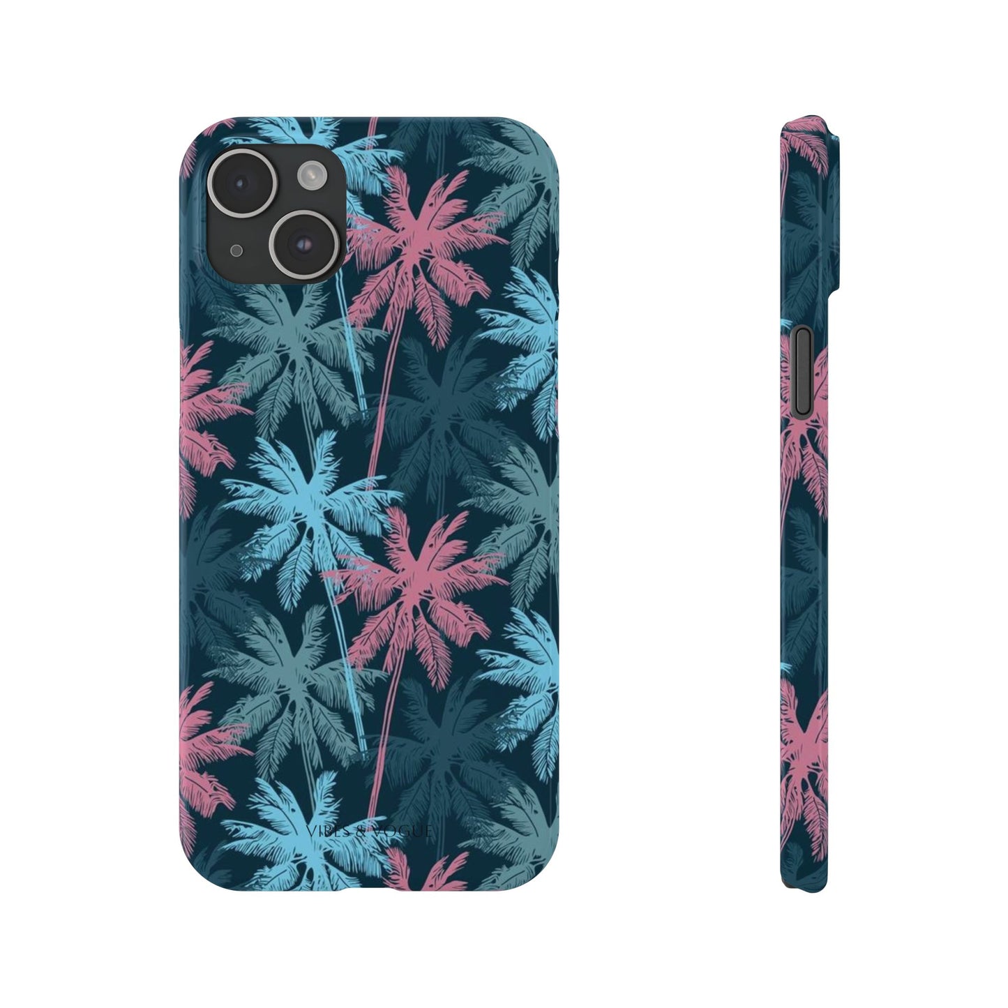 Tropical Vibes Slim Phone Case - Summer Botanical Design