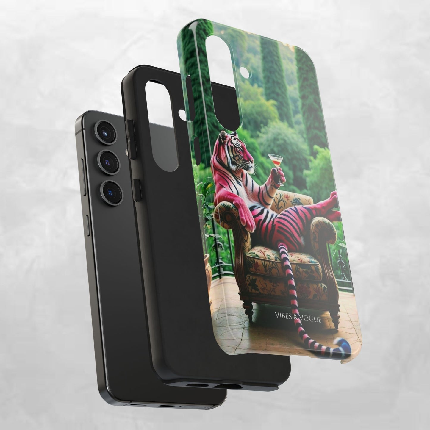 Relaxed Tiger Phone Case | Tough Case for Animal Lovers, Unique Gift for Friends, Stylish Tech Accessories, Fun Phone Cover, Vibrant Design