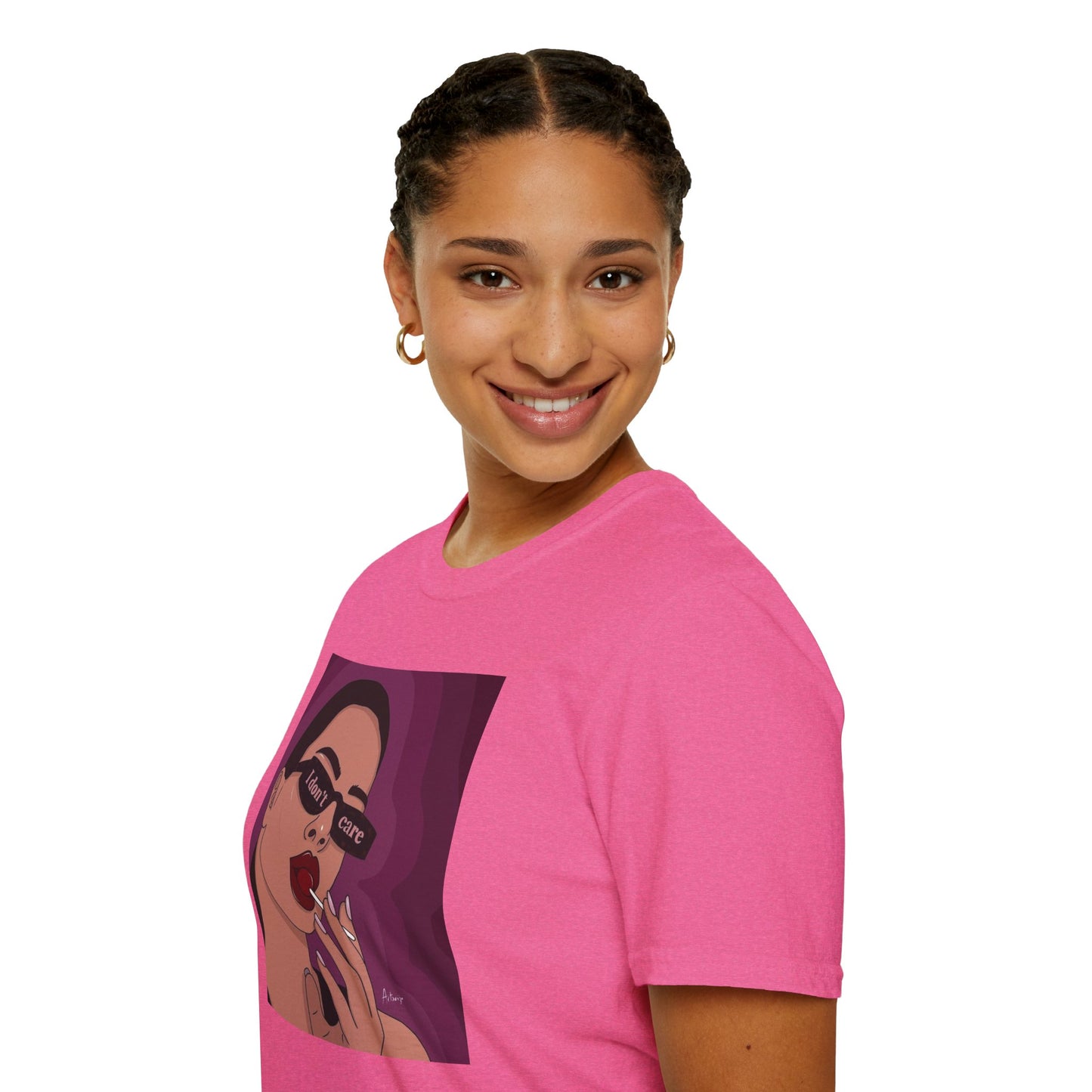 I Don't Care Graphic Unisex Softstyle T-Shirt – Casual Chic for Everyday Wear