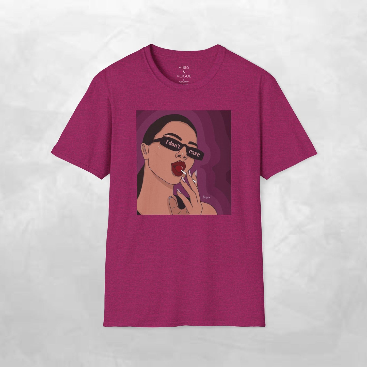 I Don't Care Graphic Unisex Softstyle T-Shirt – Casual Chic for Everyday Wear