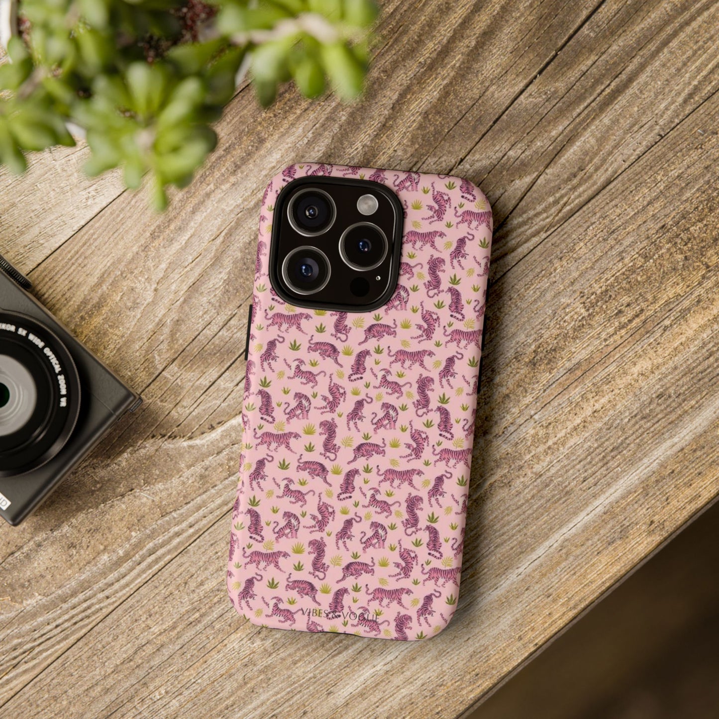 Pink Tiger Pattern Phone Case - Tough Cases