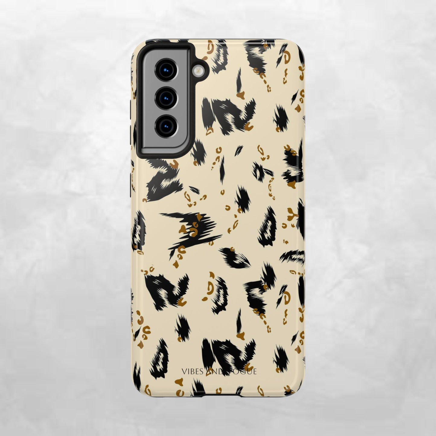 Leopard Splash Tough Phone Case — Protective Animal Print iPhone Cover