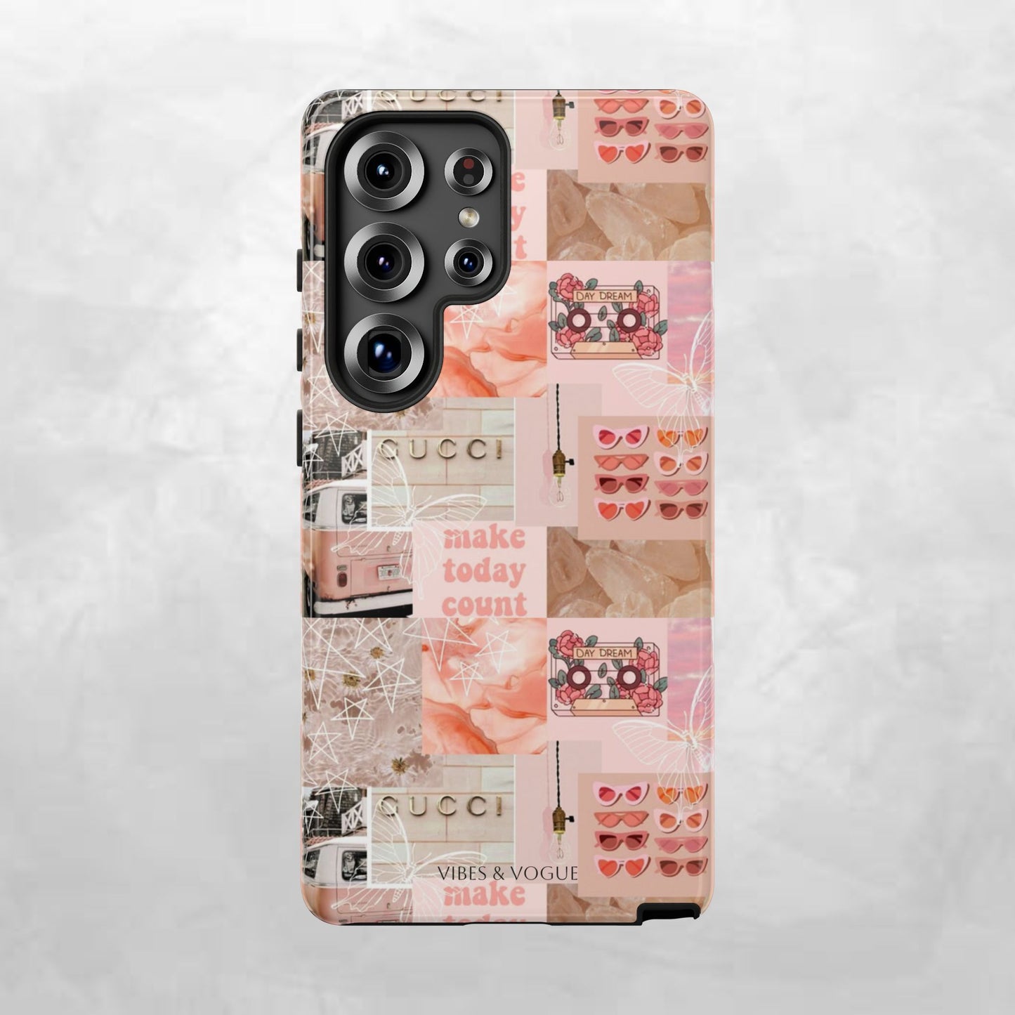 Stylish Phone Case for Trendsetters, Customizable Smartphone Cover, Vibes & Vogue Design, Floral Aesthetic Gift, Unique Tech Accessory