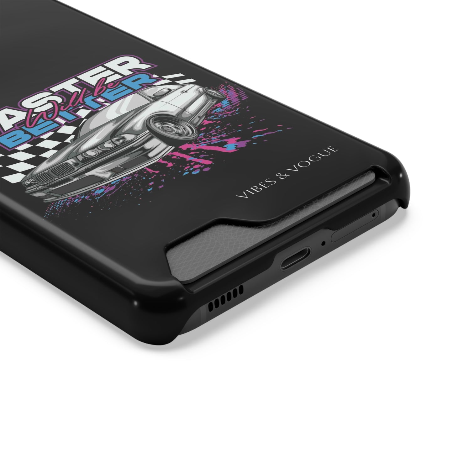 Racer Phone Case with Card Holder - Fast & Furious Motif