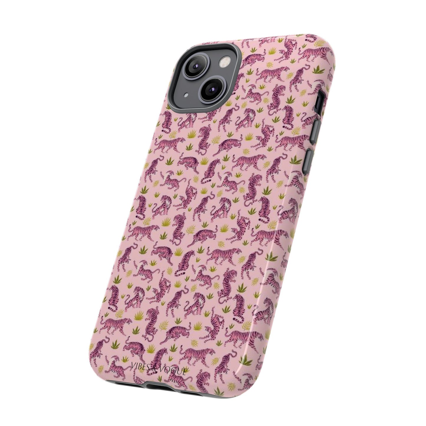 Pink Tiger Pattern Phone Case - Tough Cases