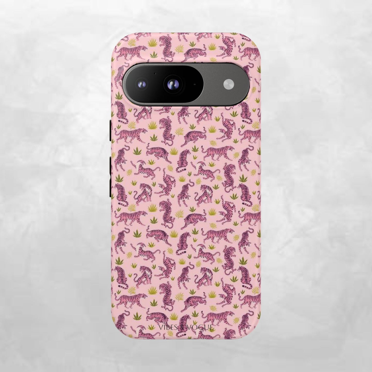 Pink Tiger Pattern Phone Case - Tough Cases