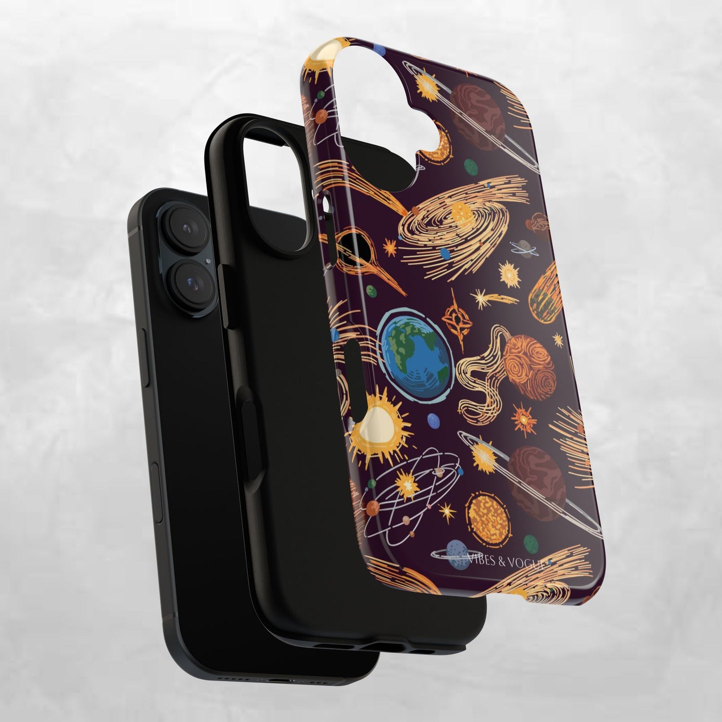 Space-Themed Phone Case - Cosmic Galaxy Design, Durable Protective Cover, Unique Gift, Celestial Lover's Accessory