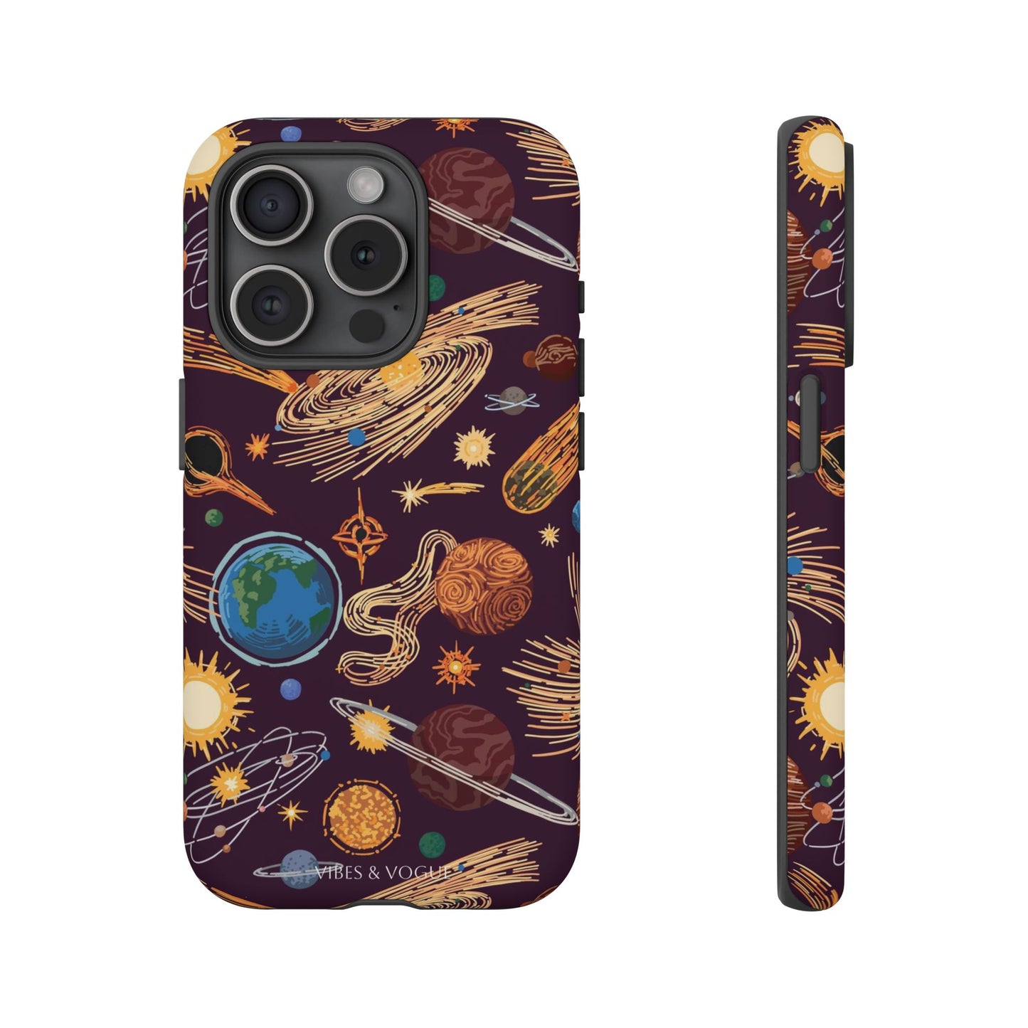 Space-Themed Phone Case - Cosmic Galaxy Design, Durable Protective Cover, Unique Gift, Celestial Lover's Accessory