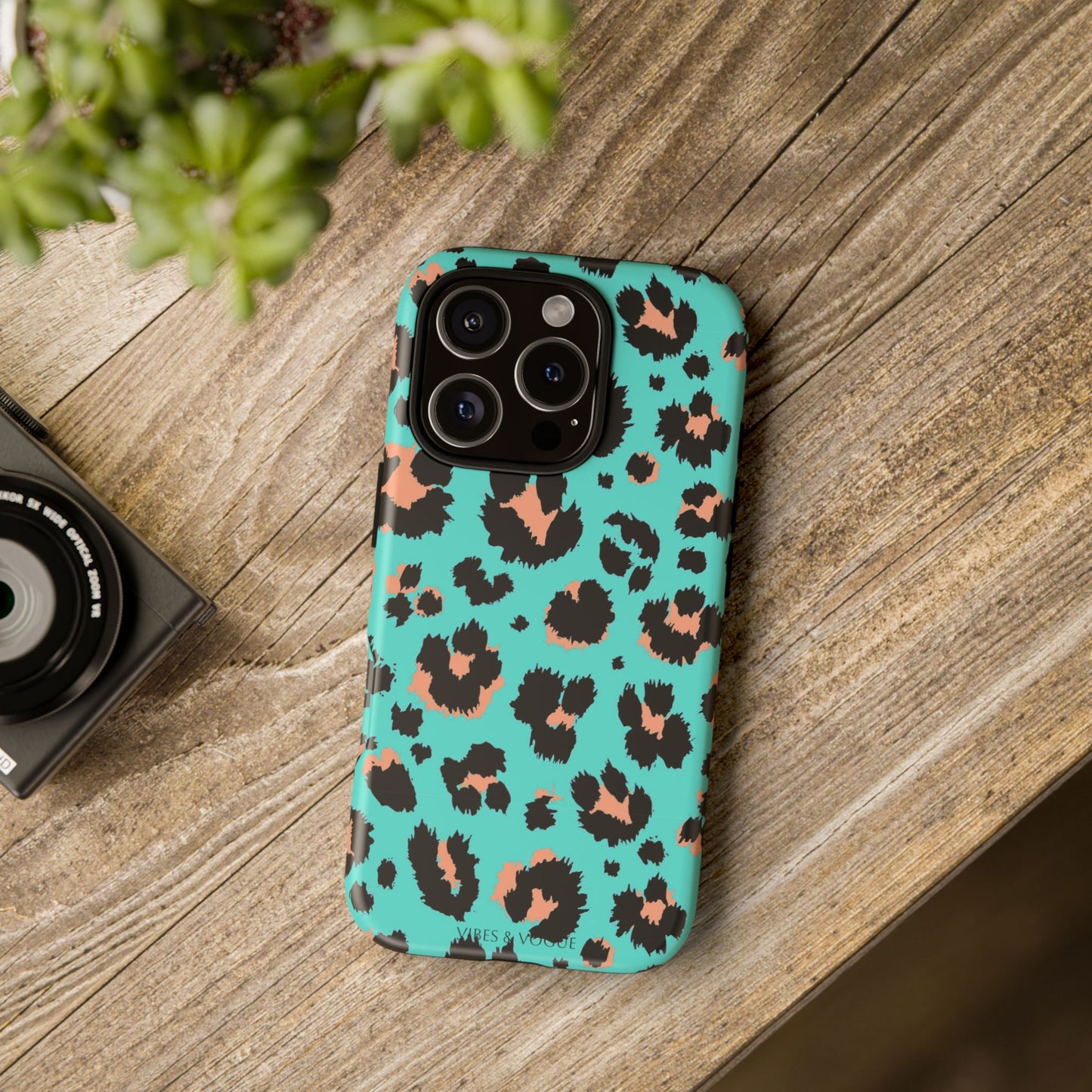 Leopard Print Phone Case, Tough Phone Case, Wild Style Accessory, Animal Print Cover, Stylish Phone Protection