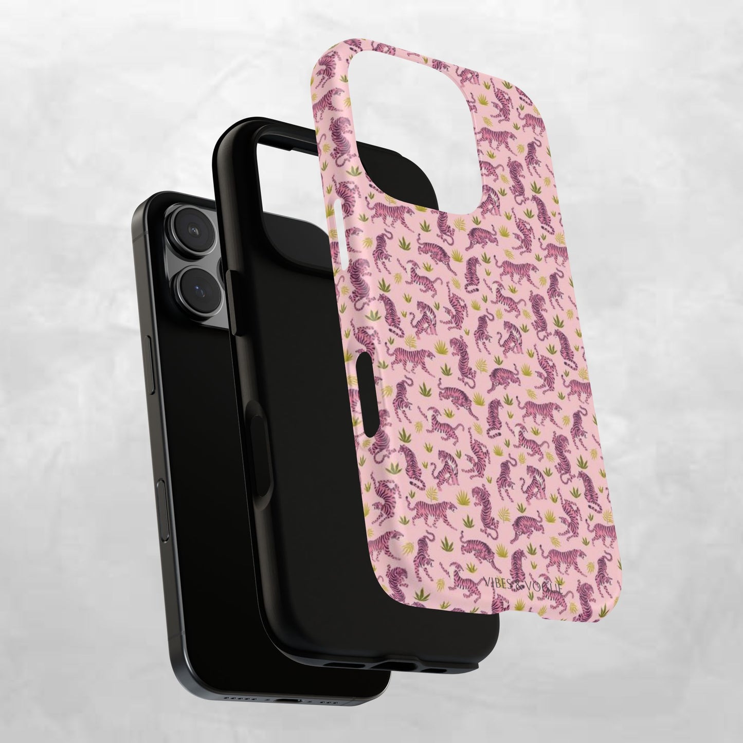 Pink Tiger Pattern Phone Case - Tough Cases