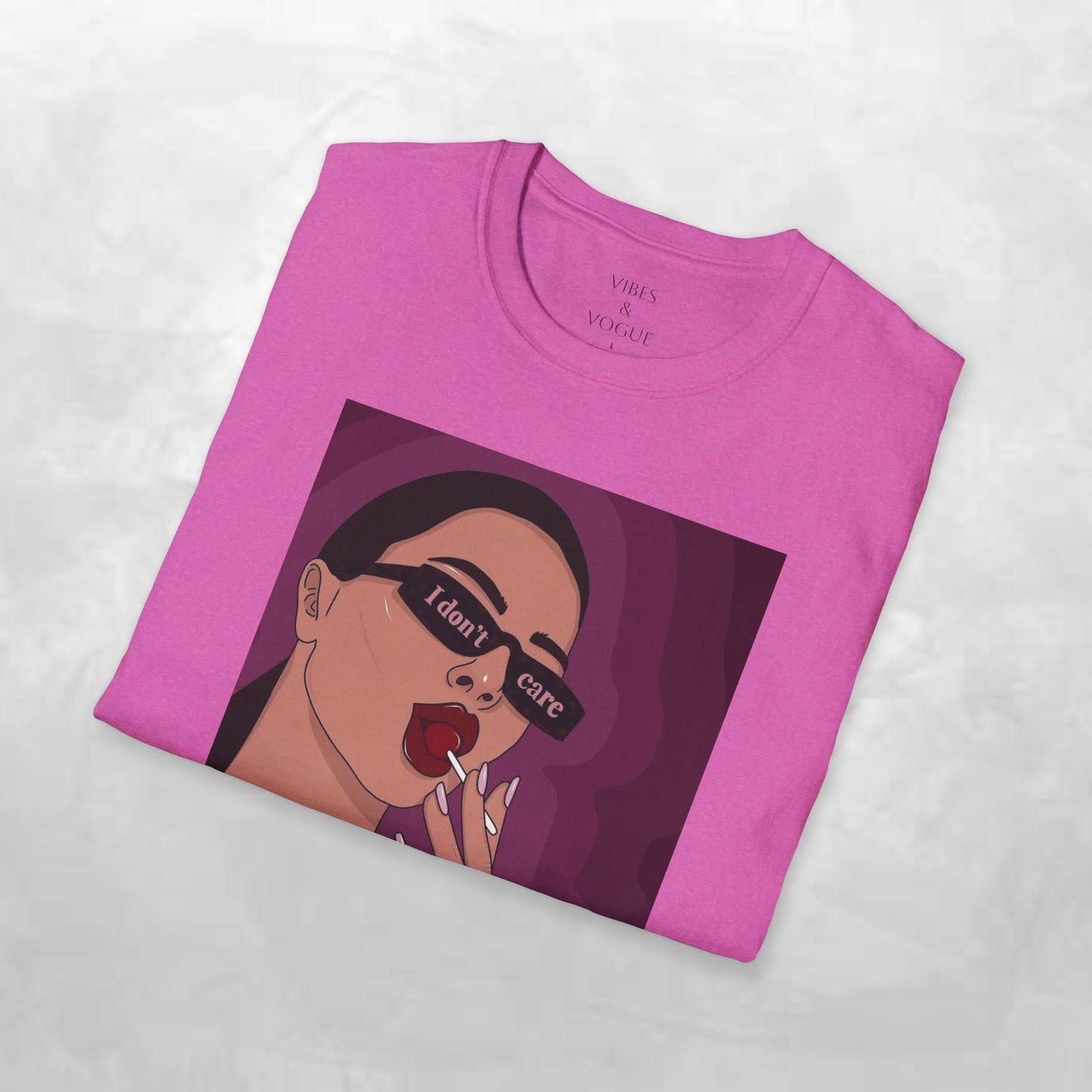 I Don't Care Graphic Unisex Softstyle T-Shirt – Casual Chic for Everyday Wear