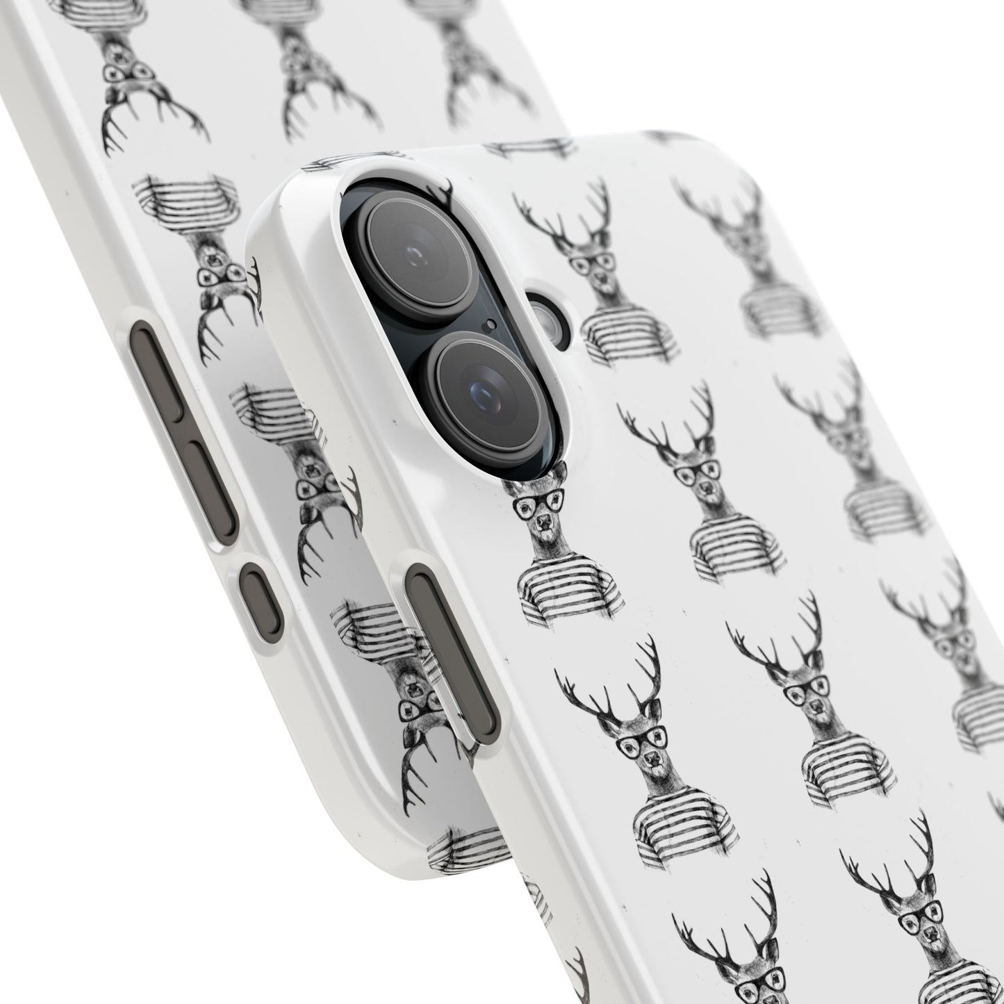 Stylish Slim Phone Case with Cool Stag Design
