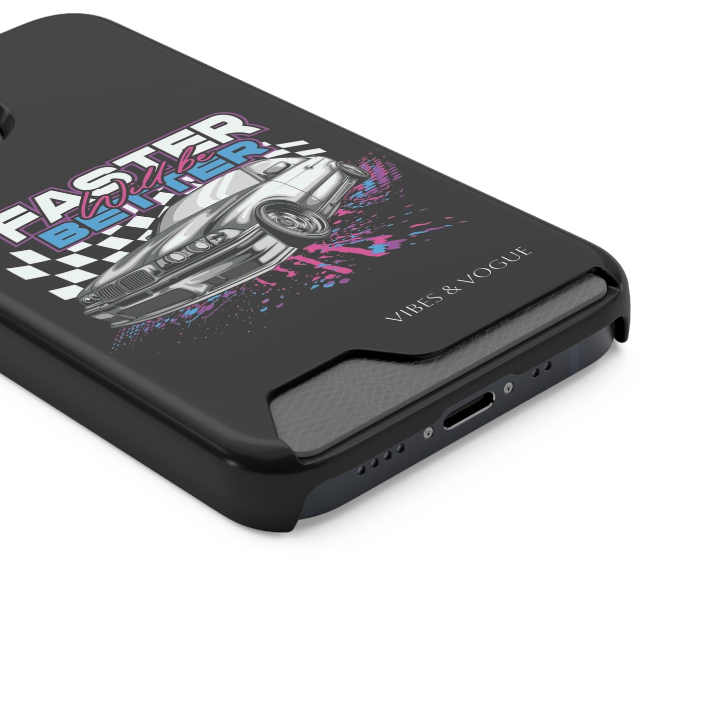 Racer Phone Case with Card Holder - Fast & Furious Motif