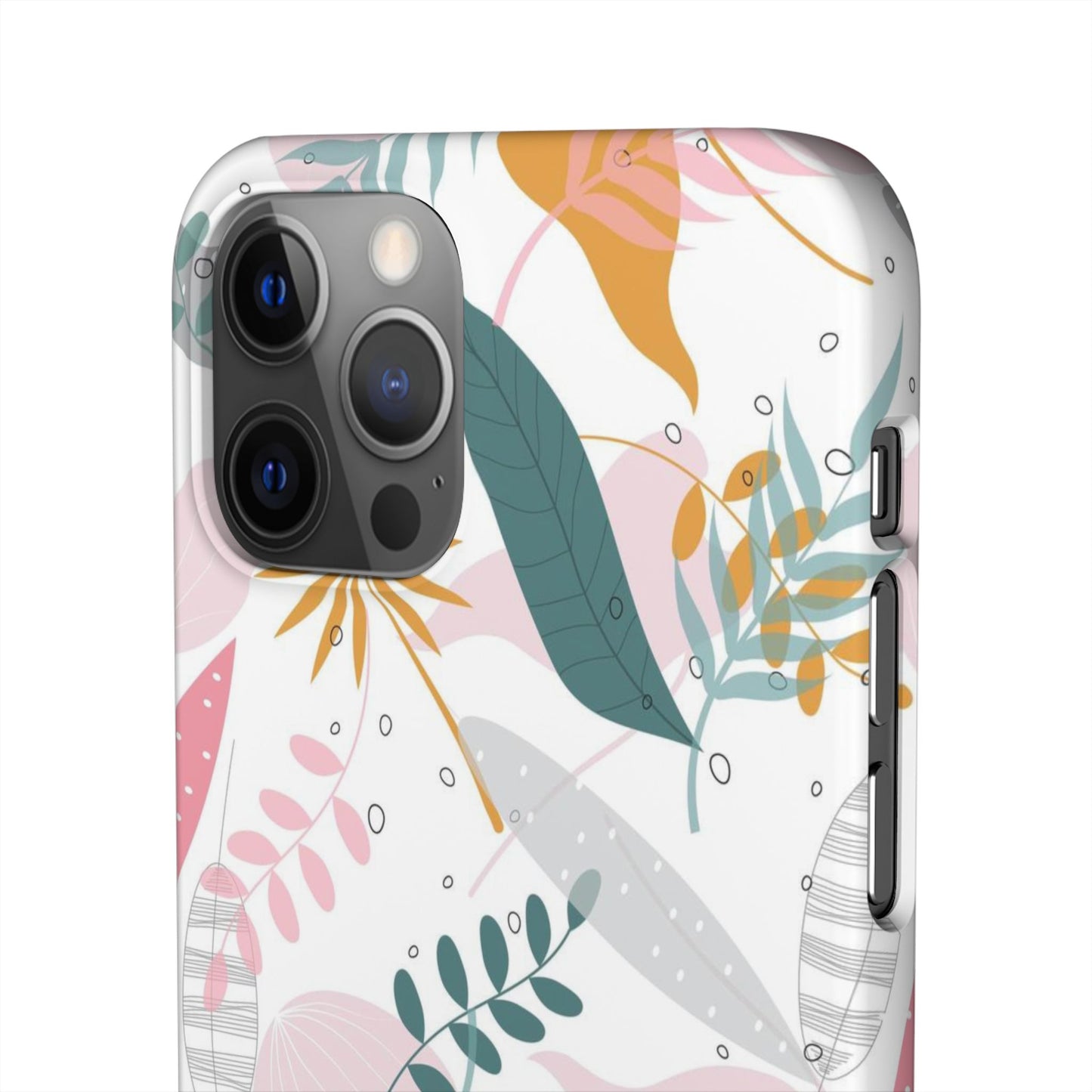 Floral Snap Case - Stylish Phone Protector with Botanical Design
