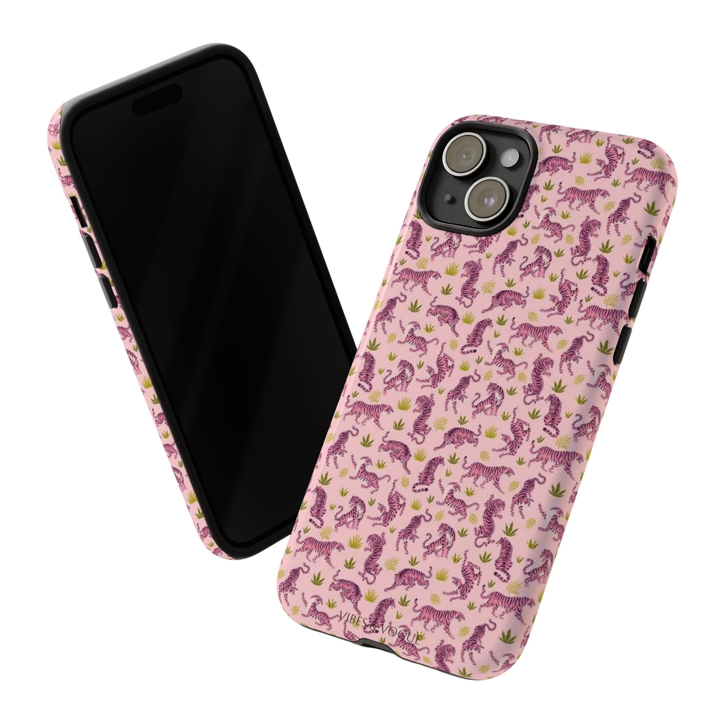 Pink Tiger Pattern Phone Case - Tough Cases