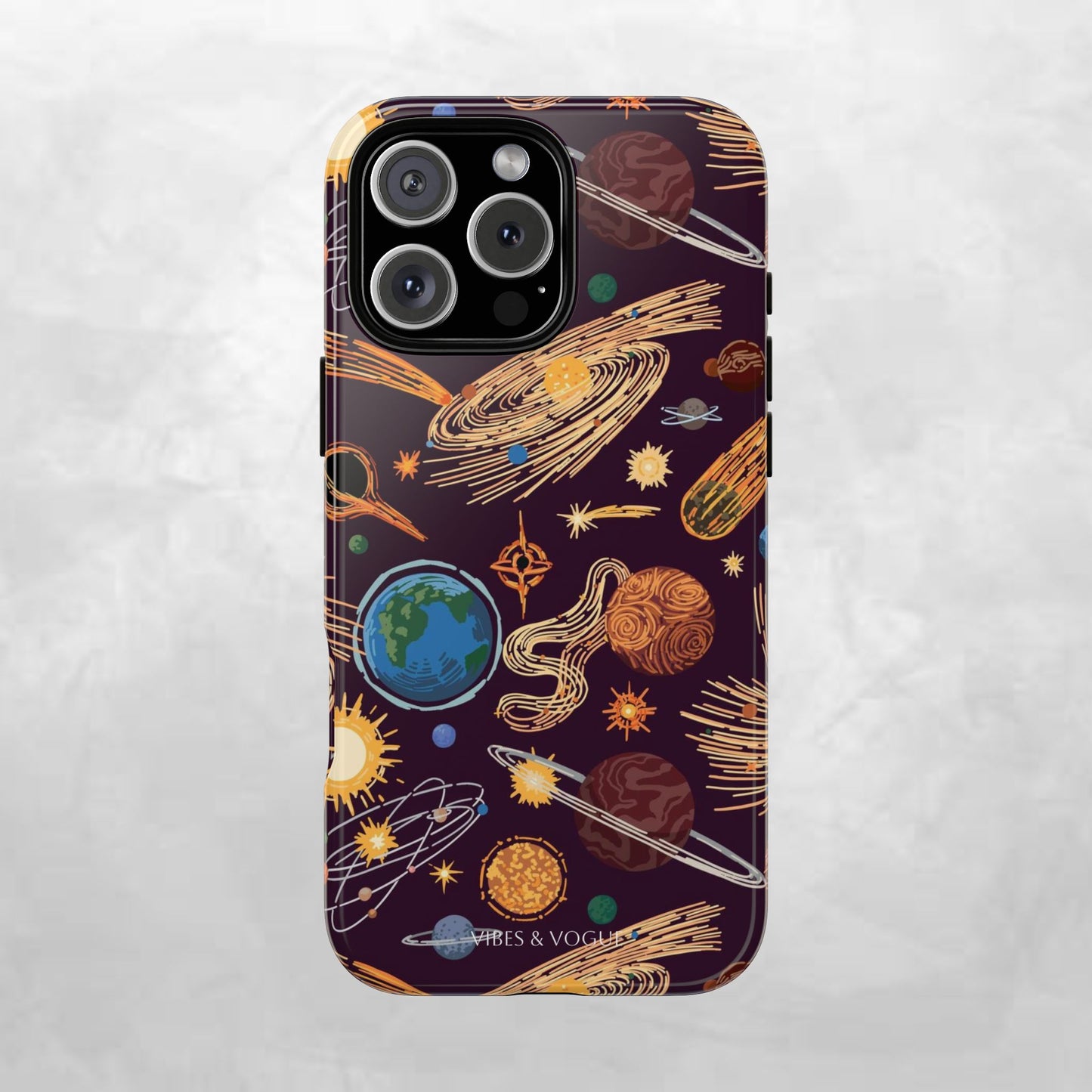 Space-Themed Phone Case - Cosmic Galaxy Design, Durable Protective Cover, Unique Gift, Celestial Lover's Accessory