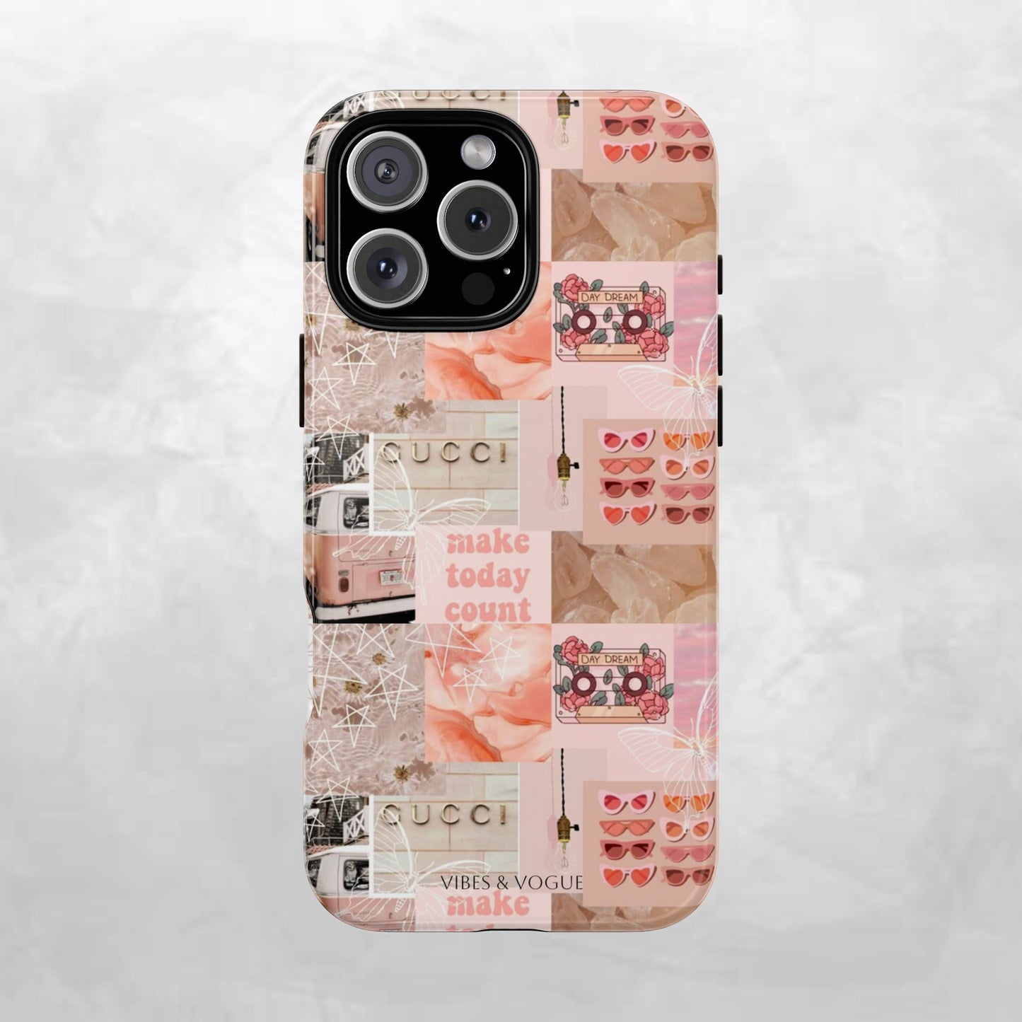 Stylish Phone Case for Trendsetters, Customizable Smartphone Cover, Vibes & Vogue Design, Floral Aesthetic Gift, Unique Tech Accessory