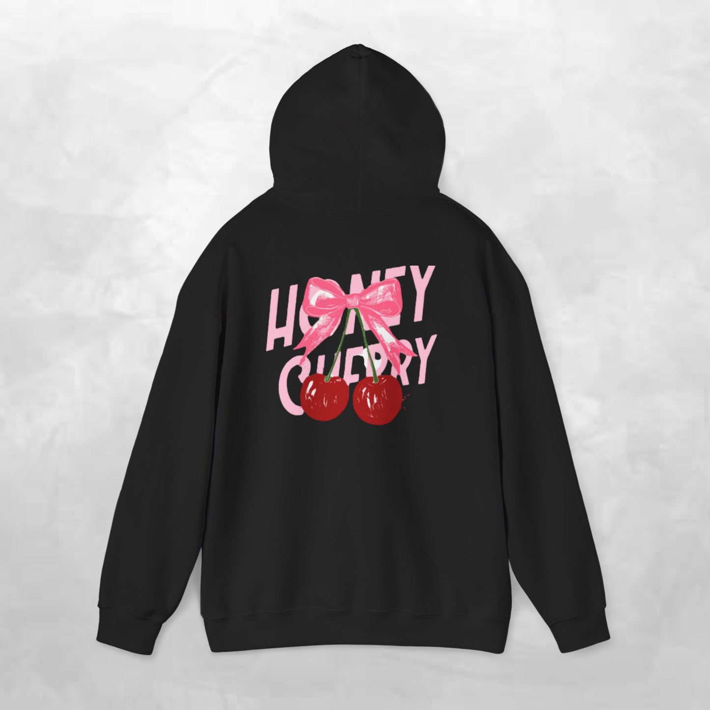 Cherry Bow Unisex Hoodie - Sweet, Cozy Style for Spring, Casual Wear, Gift for Birthdays, Summer Fun, Festival Fashion