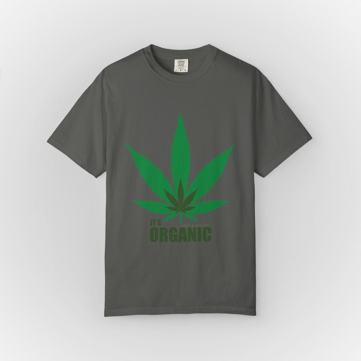 Organic Cannabis Leaf Unisex T-Shirt | Eco-Friendly Apparel for Green Living