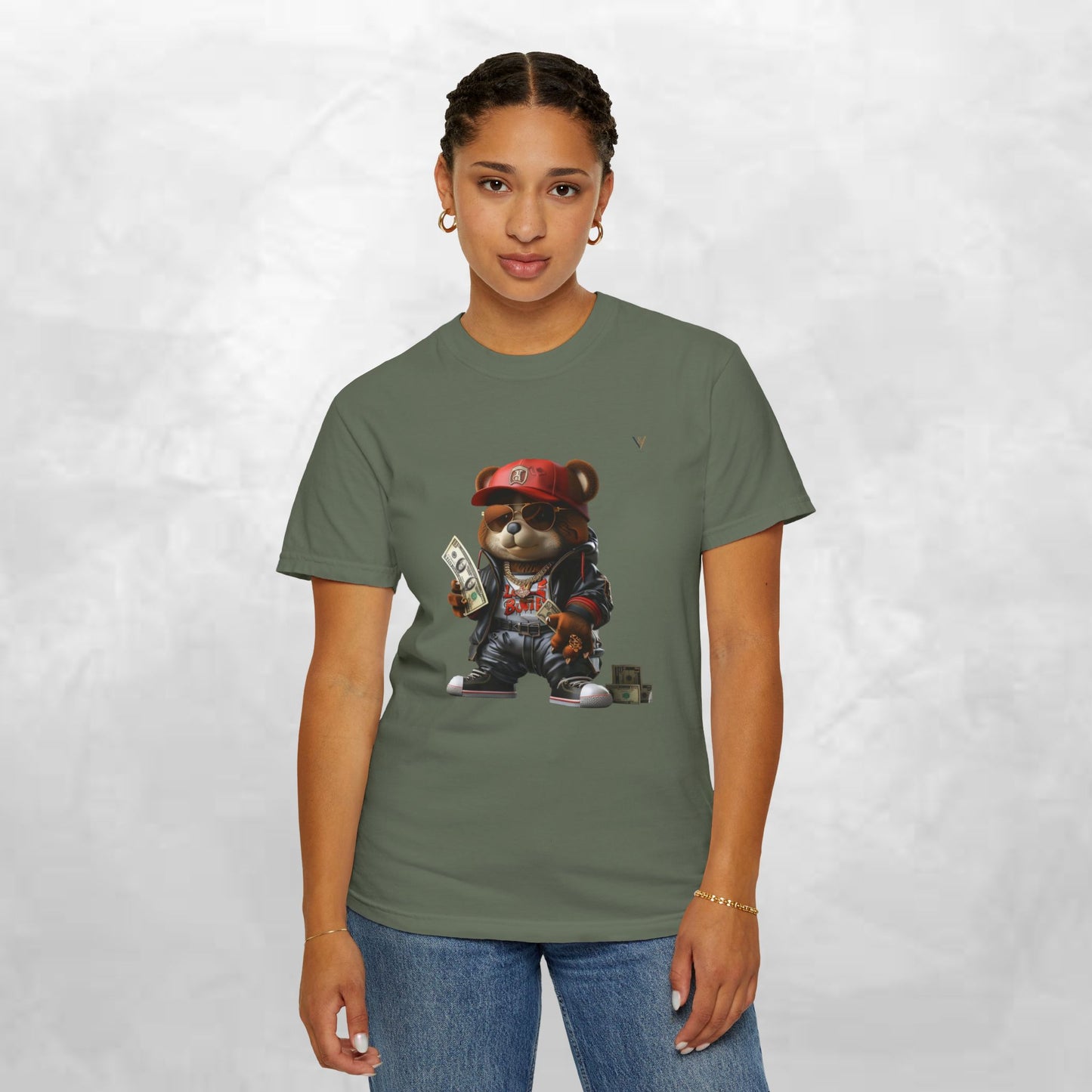 Urban Graffiti Bear T-Shirt, Streetwear Tee, Unisex Graphic Tee, Casual Wear, Gift for Hip-Hop Lovers, Fun and Trendy Fashion