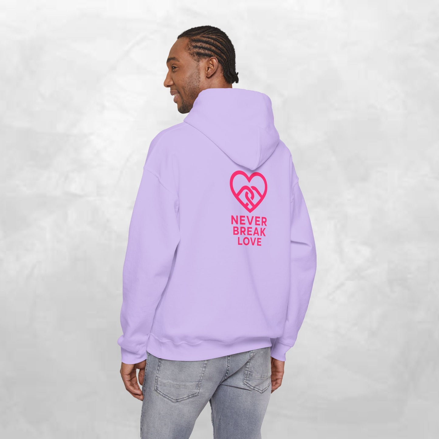 Never Break Love Hoodie, Unisex Sweatshirt, Cute Gift for Couples, Valentine’s
