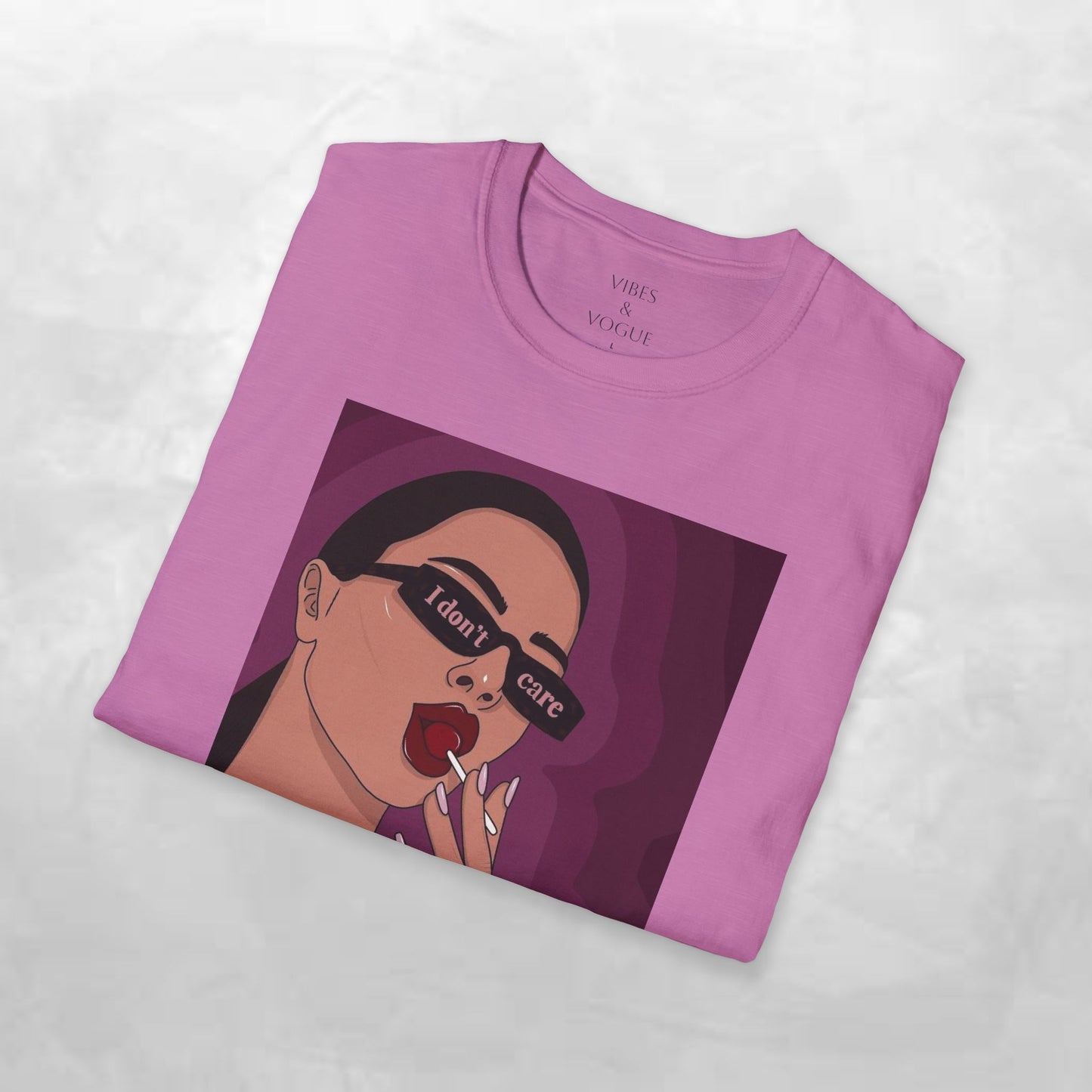 I Don't Care Graphic Unisex Softstyle T-Shirt – Casual Chic for Everyday Wear