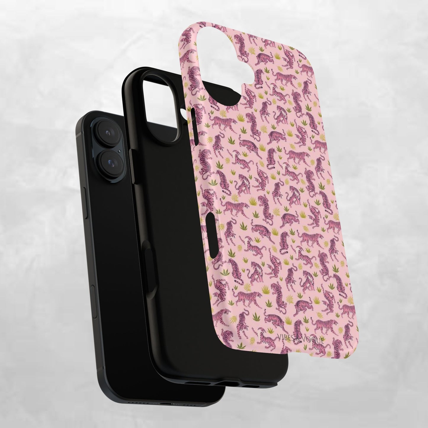 Pink Tiger Pattern Phone Case - Tough Cases