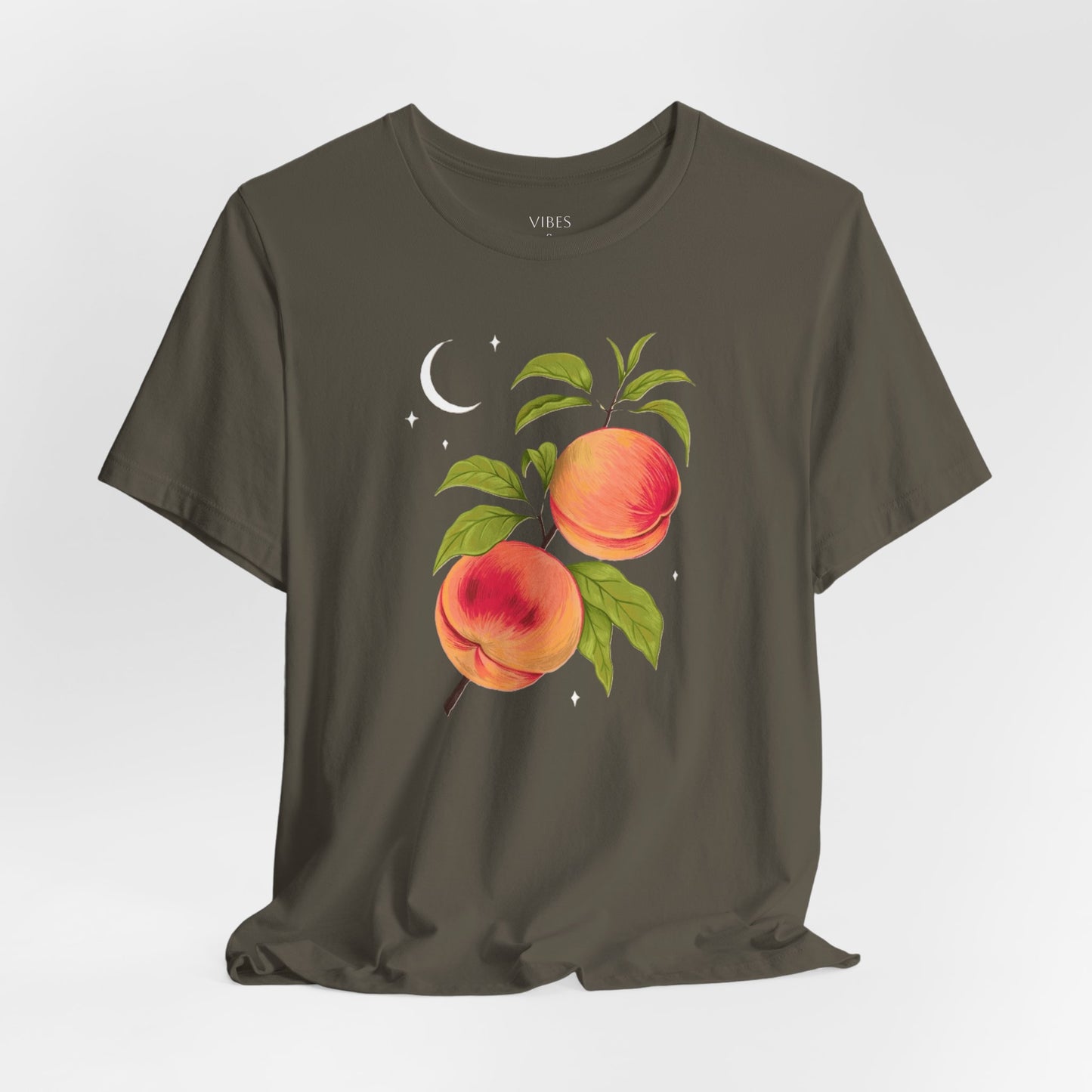 Peachy Summer Vibes Tee - Unisex Jersey Short Sleeve Shirt, Casual Wear, Gift for Her, Summer Fashion, Peach Design, Birthday Gift