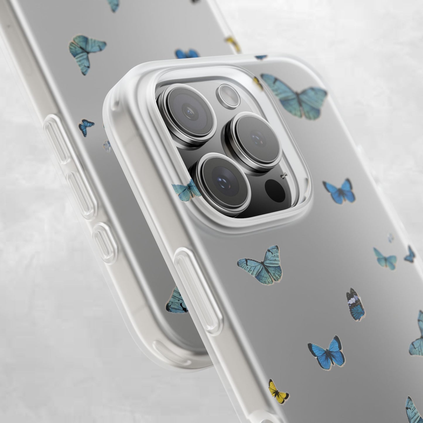 Butterfly Vibes Phone Case, Flexible Phone Cover, Elegant Phone Accessory, Gift for Nature Lovers, Spring Decor, Eco-Friendly Case