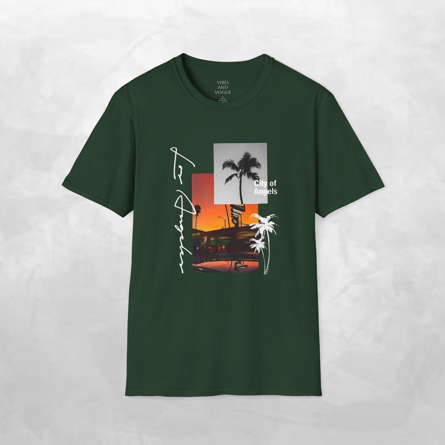 T-Shirt — Tropical Sunset Los Angeles Palm Tree Tee