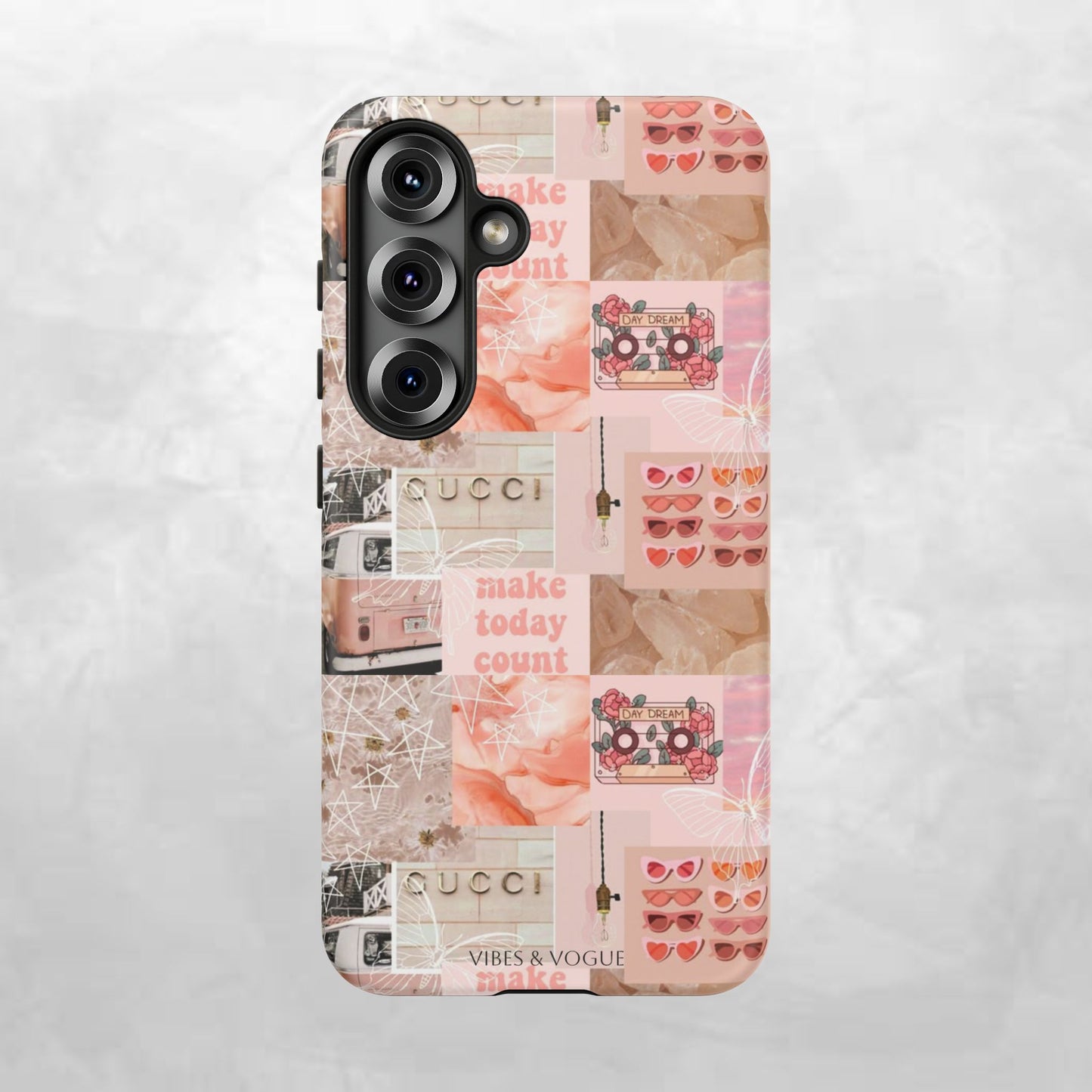 Stylish Phone Case for Trendsetters, Customizable Smartphone Cover, Vibes & Vogue Design, Floral Aesthetic Gift, Unique Tech Accessory