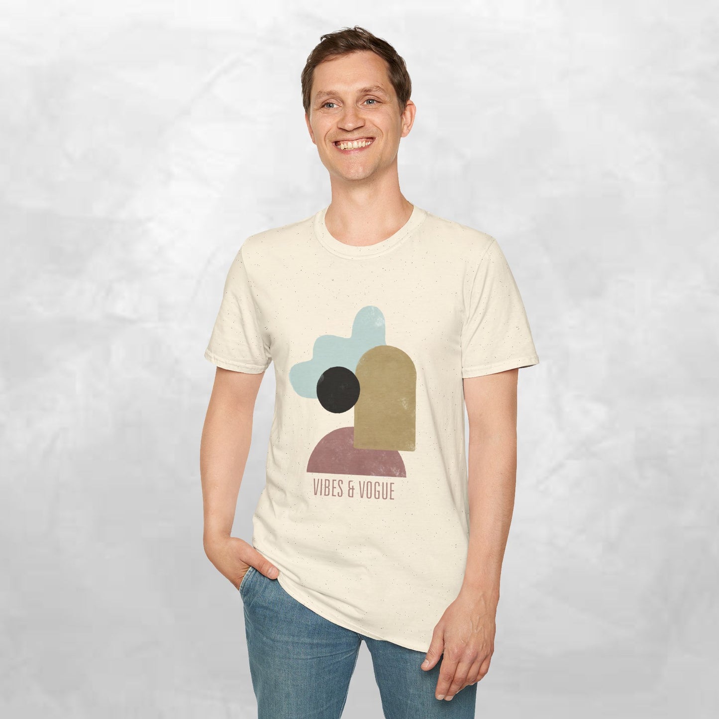 Vibes & Vogue Unisex Softstyle T-Shirt - Trendy Casual Wear for Art Lovers