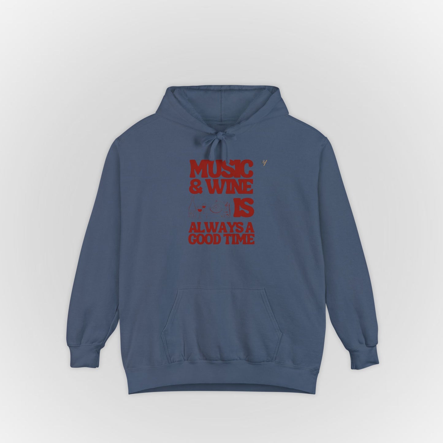 Comfortable Unisex Garment-Dyed Hoodie for Relaxed Days