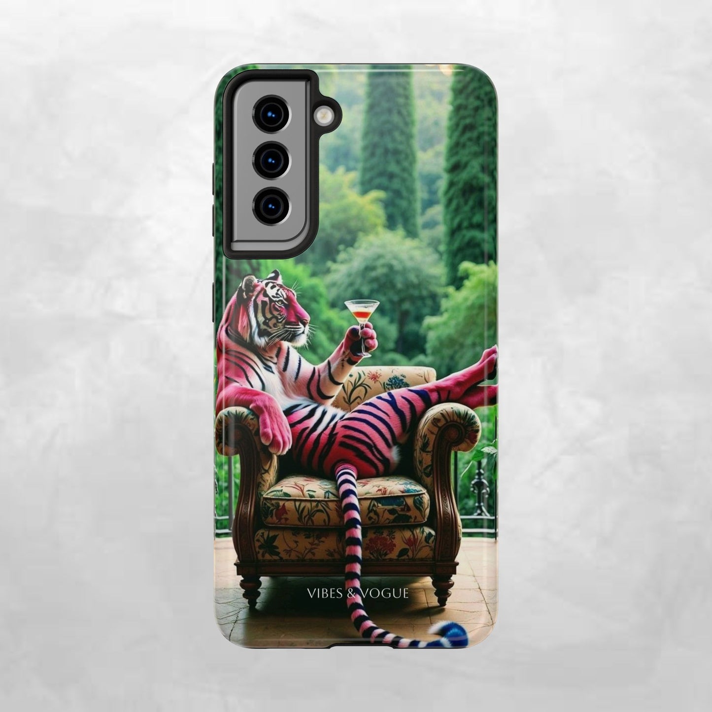 Relaxed Tiger Phone Case | Tough Case for Animal Lovers, Unique Gift for Friends, Stylish Tech Accessories, Fun Phone Cover, Vibrant Design