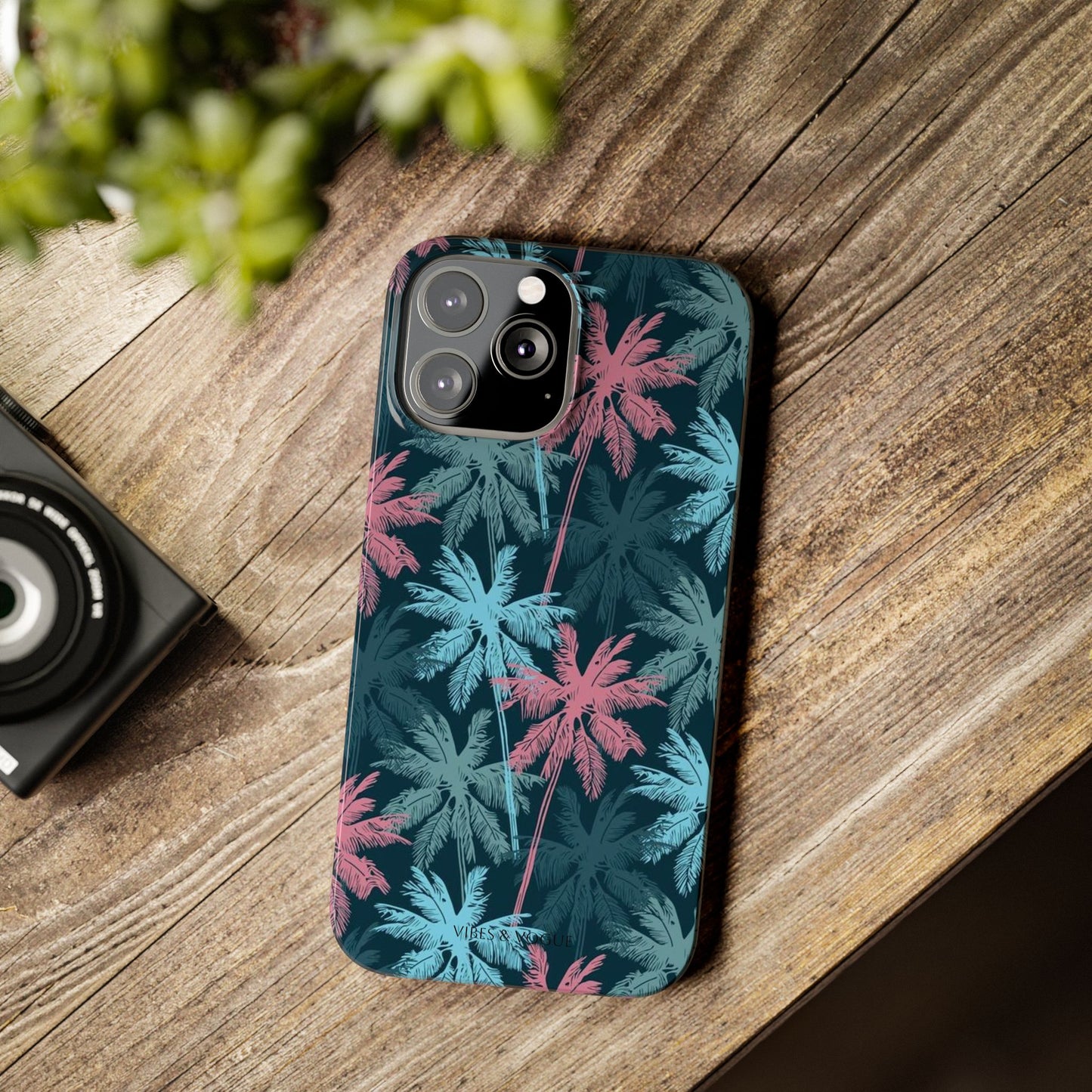 Tropical Vibes Slim Phone Case - Summer Botanical Design