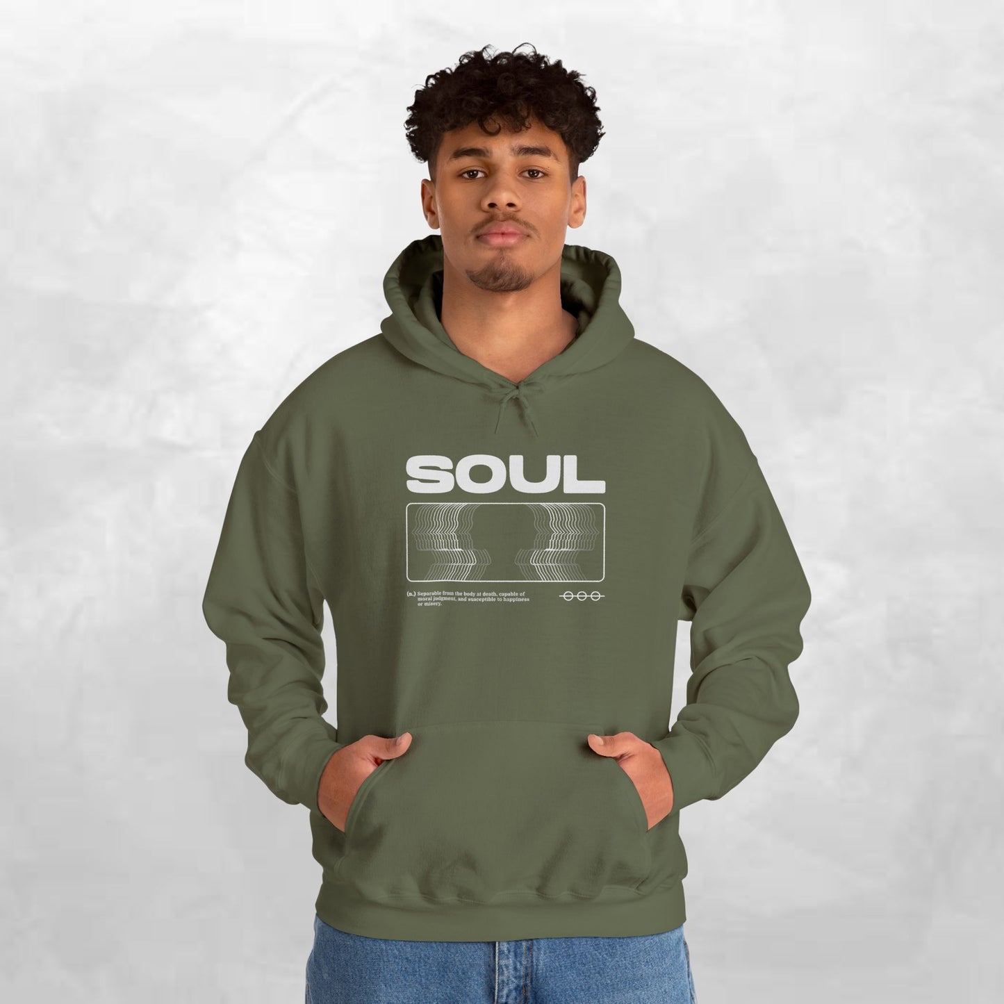 Soul Graphic Hoodie — Retro VHS Silhouette Streetwear