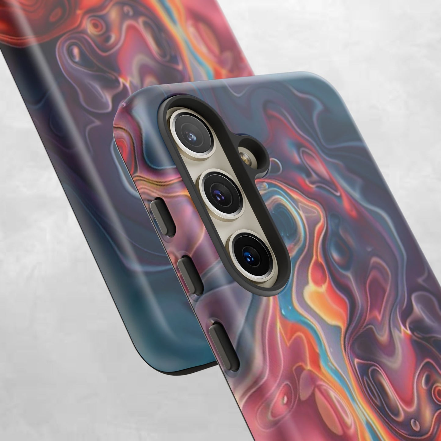 Colorful Phone Case, Abstract Print Cover, Tough Cases for Protection, Gift for Her, Modern Design, Trendy Mobile Accessory