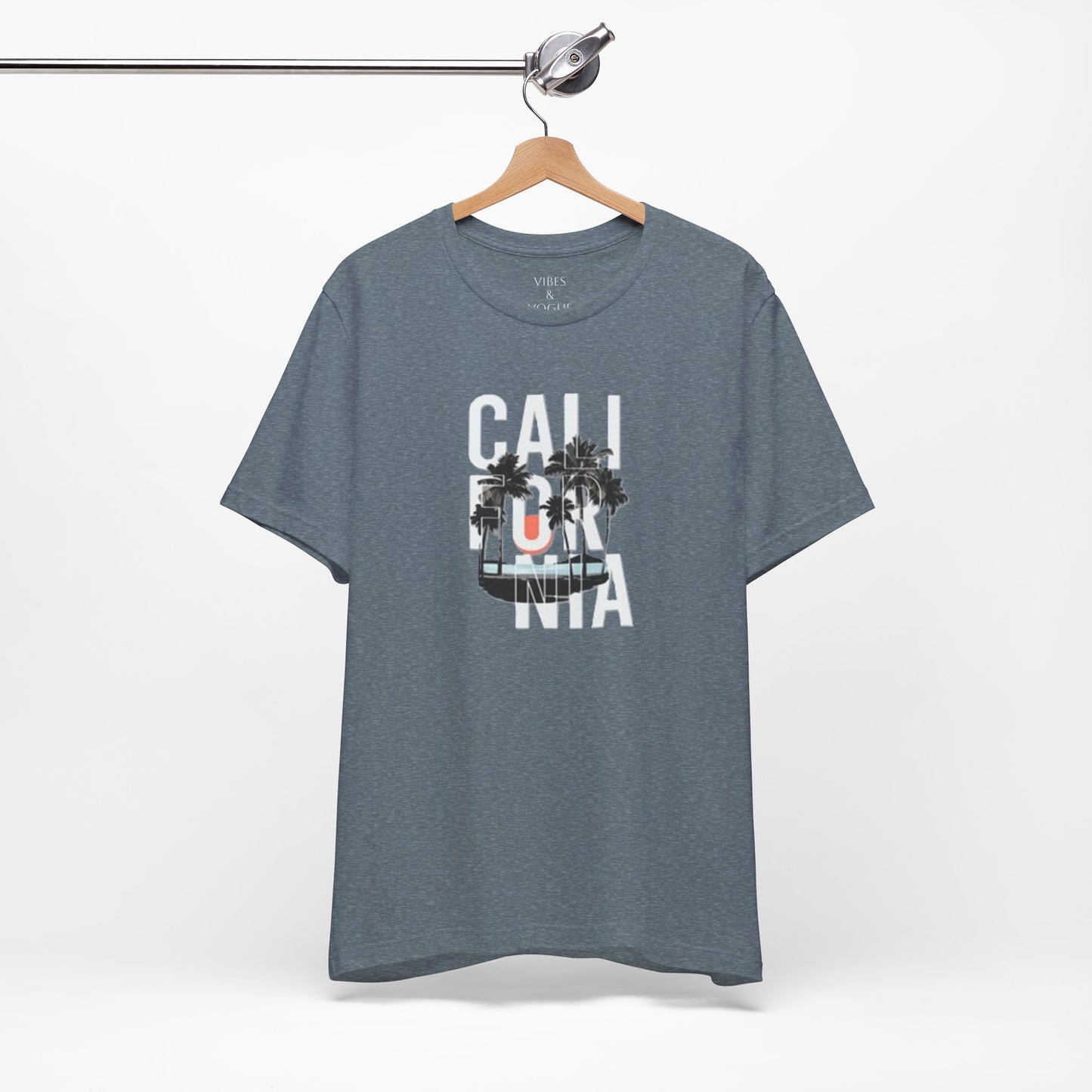 California Vibes Unisex Tee, Summer Fun T-Shirt, Casual Wear, Beach Day Shirt, Gift for Travelers, Holiday Fashion