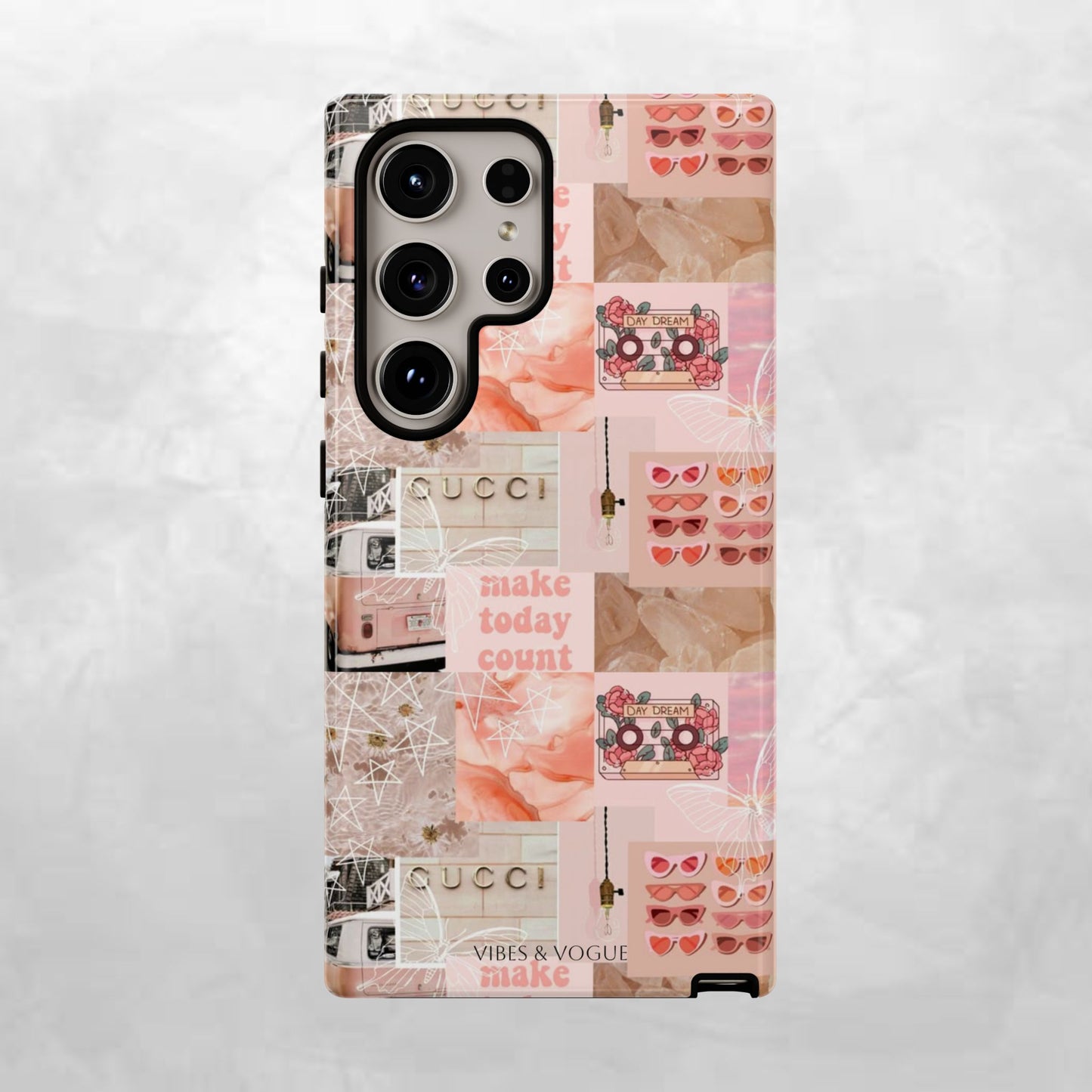 Stylish Phone Case for Trendsetters, Customizable Smartphone Cover, Vibes & Vogue Design, Floral Aesthetic Gift, Unique Tech Accessory